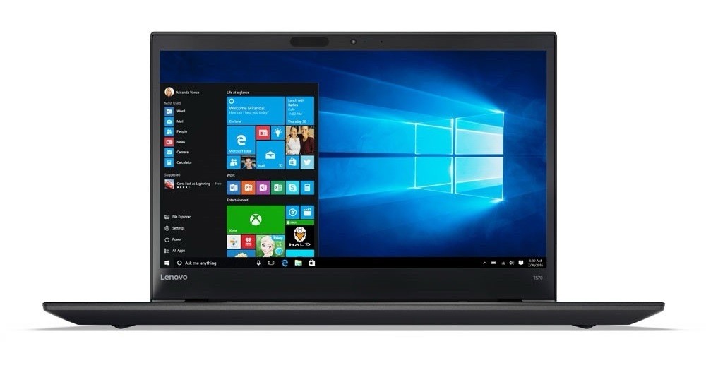 Lenovo ThinkPad T570 Core™ i7-6600U 2.6GHz 256GB SSD 8GB 15.6 Black (New)