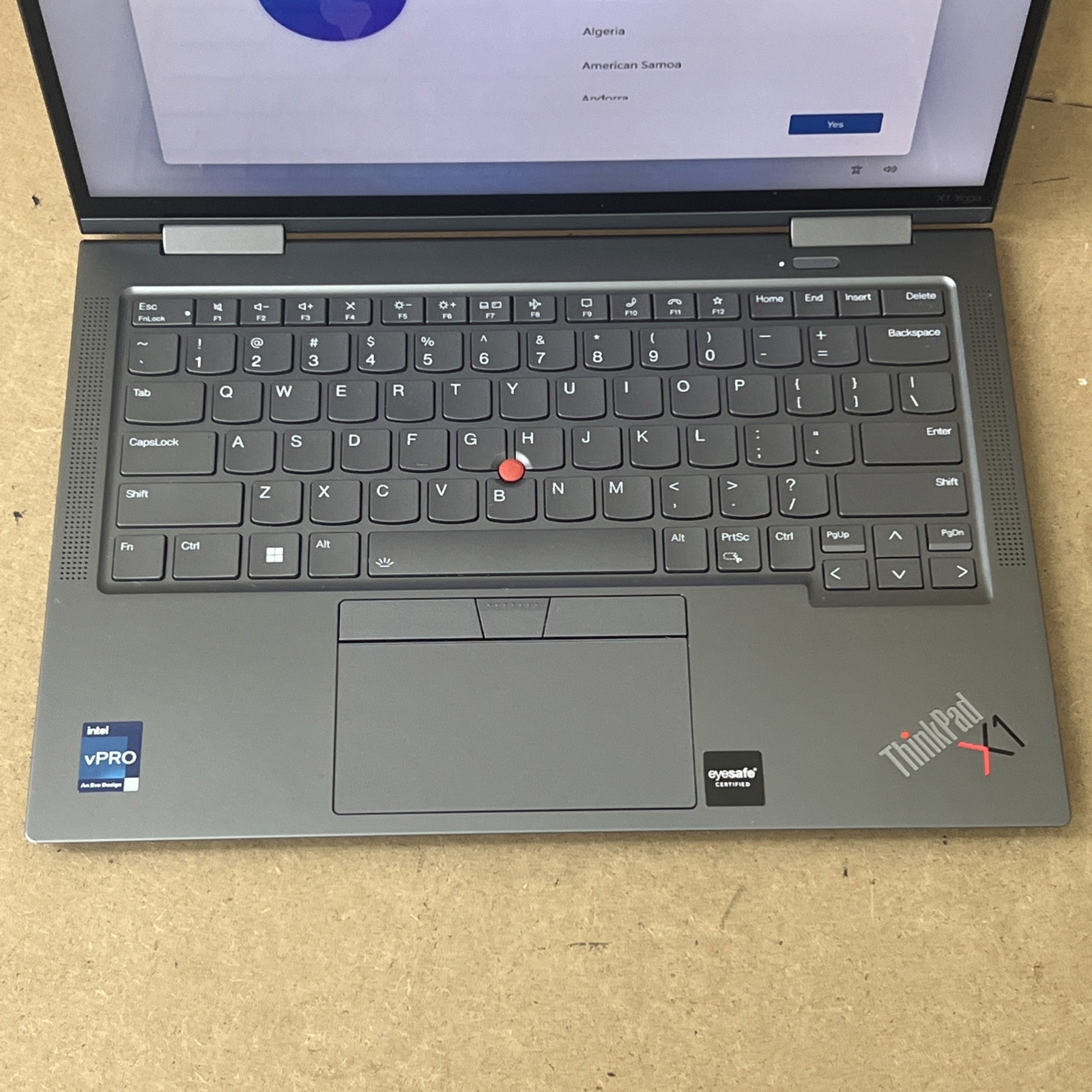 Lenovo ThinkPad X1 Yoga Gen 7 2-in-1 i5-1250P 16gb Ram 512gb – Fair