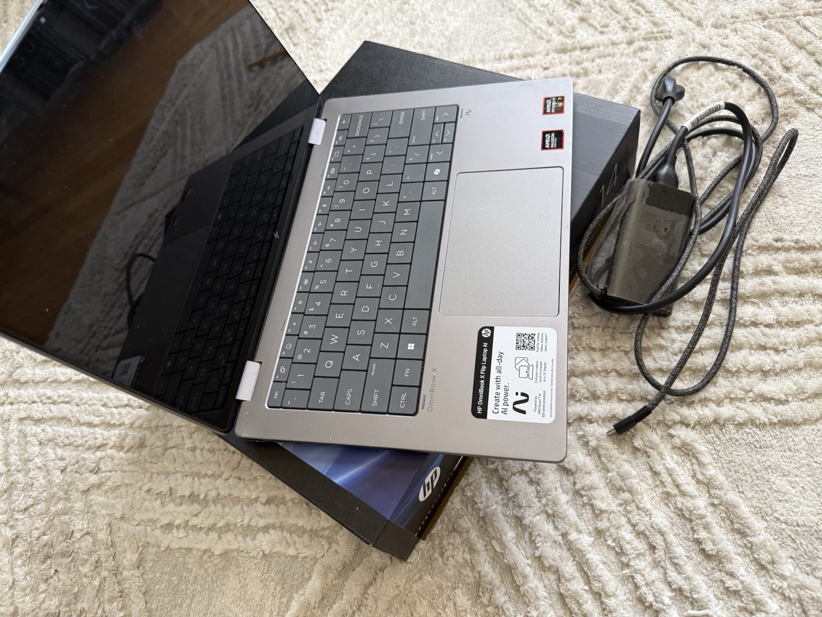 HP OmniBook X Flip Ryzen 7 14″ Touchscreen Laptop Windows 11 24GB RAM 1TB Memory
