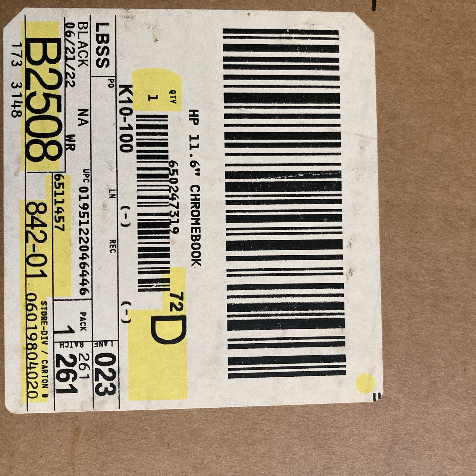 HP 11.6in Chromebook Laptop Intel Celeron Chrome OS Black (unopened)