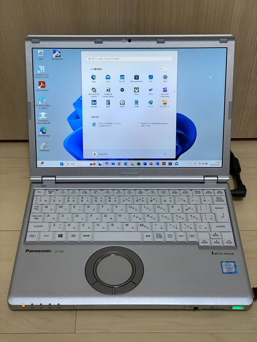 Panasonic Let’s Note CF-SZ6RDAVS Laptop Core i5 SSD 512GB Windows 11