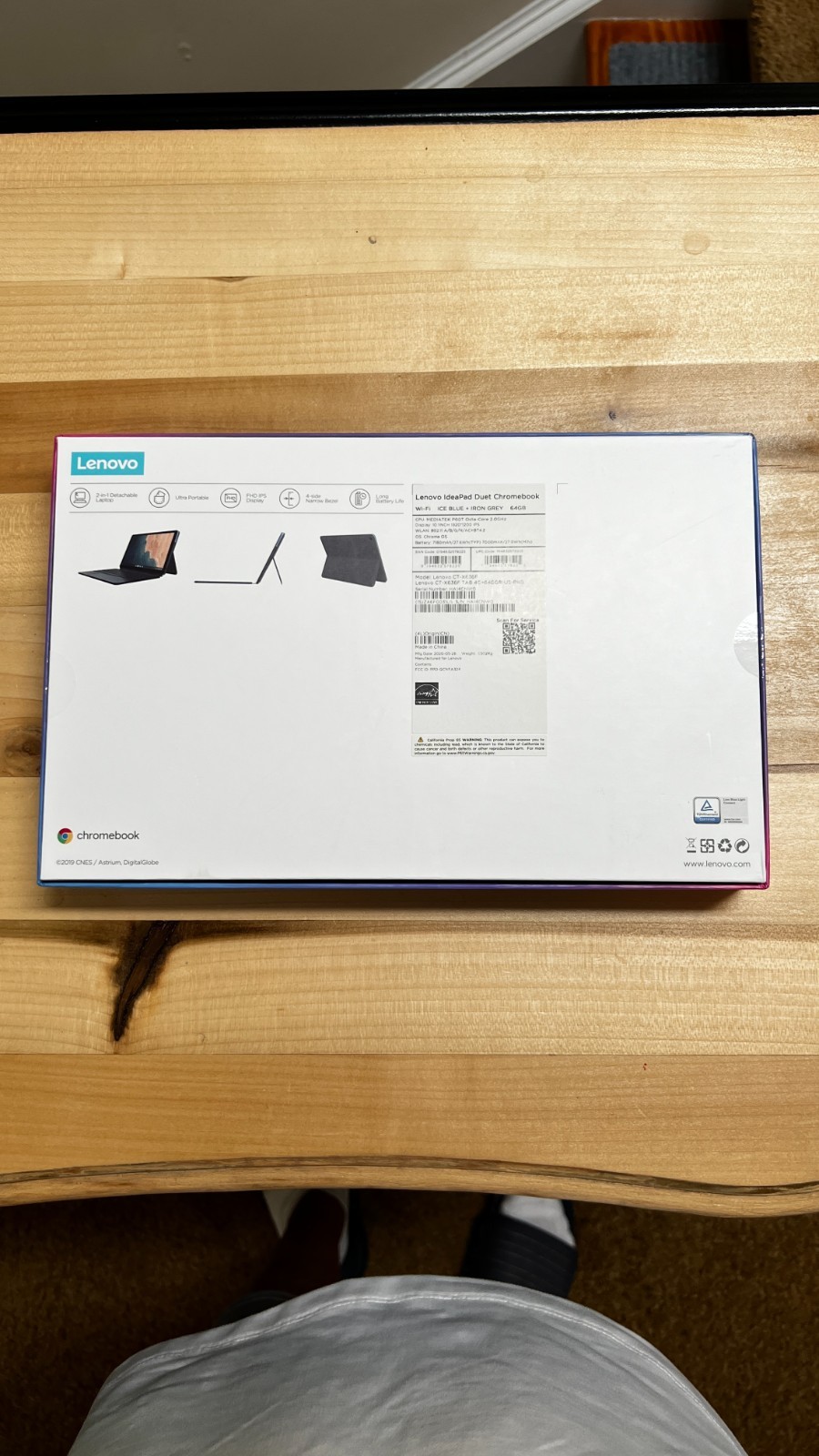 Lenovo IdeaPad Diuet Chromebook CT-X636F 10.1″ (64GB) – Ice Blue + Iron Grey