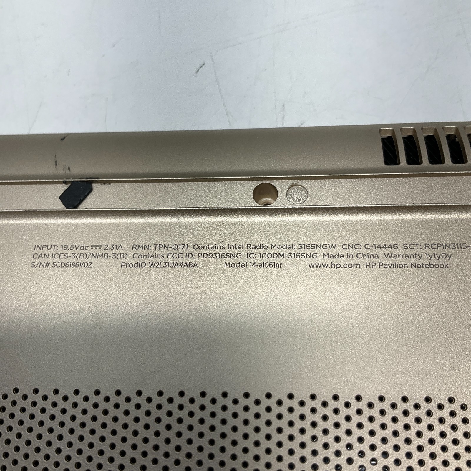 HP 14-AL061NR | CORE I3-6100U 2.30 GHZ 8GB 256GB SSD Windows 10 Pro Laptop