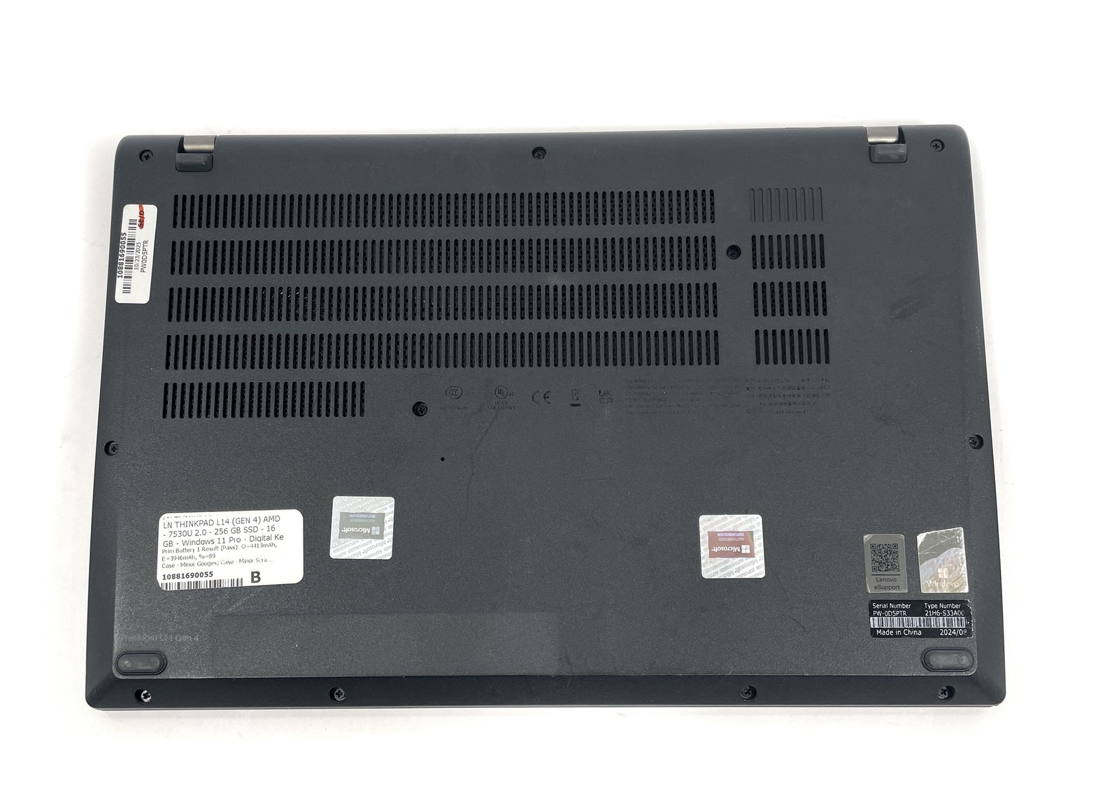 Lenovo ThinkPad L14 Gen 4 Laptop Ryzen 5 Pro 7530U 256GB SSD 16GB RAM – Win 11