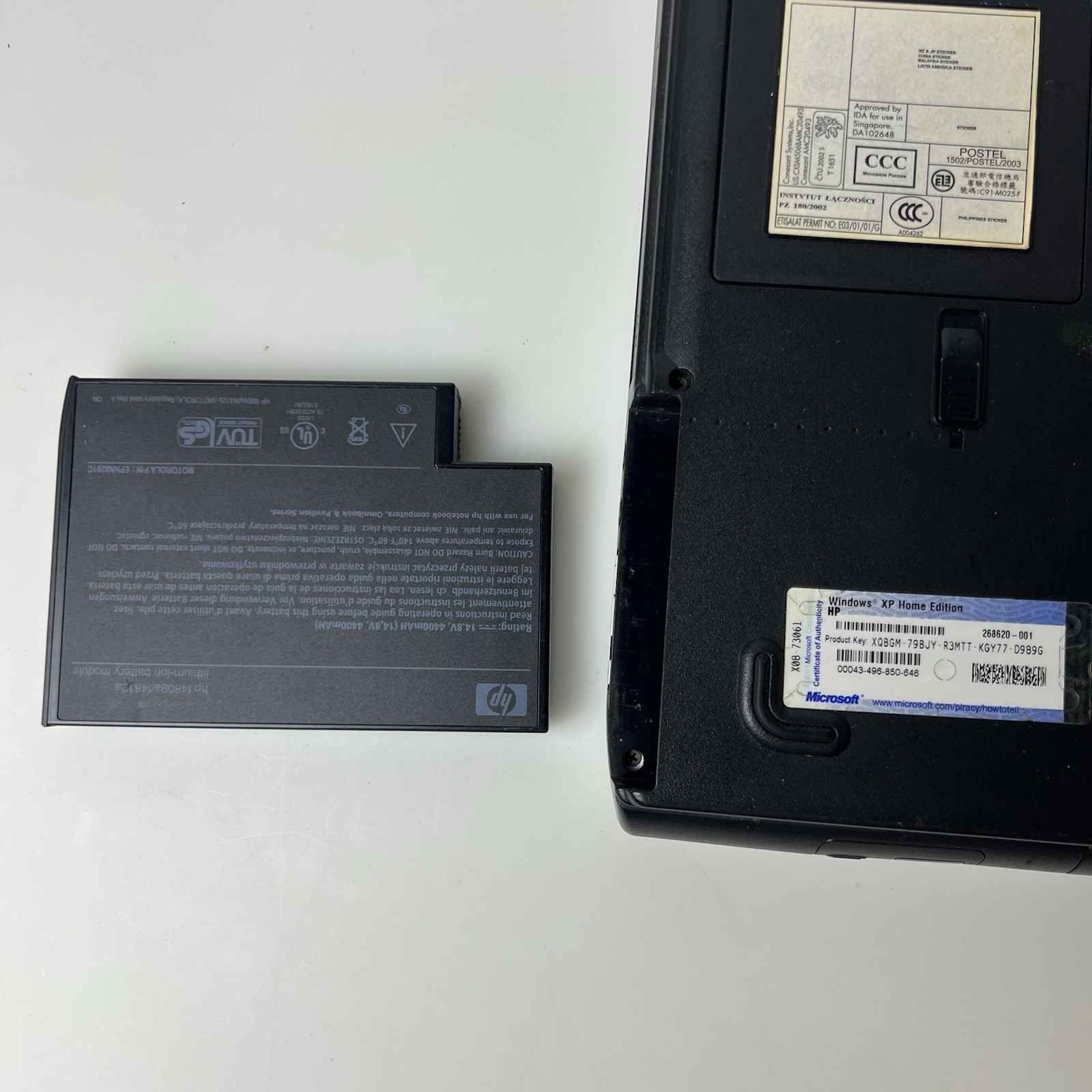 HP Pavilion ze5500 ze5575sr Laptop Pentium 4 XP 40GB IDE 256MB DVD Parts
