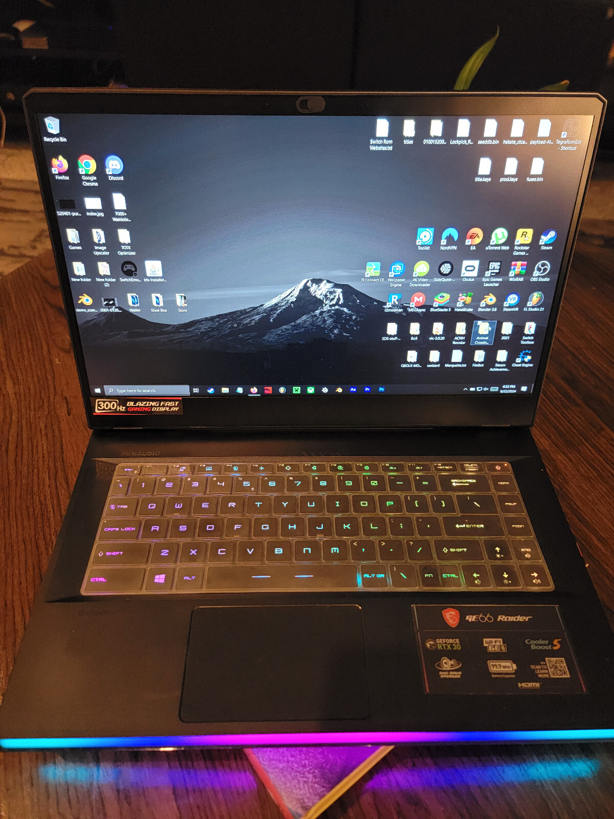MSI GE66 Raider Gaming Laptop, RTX 3070, 1 Tb, 300Hz, i7-10870H