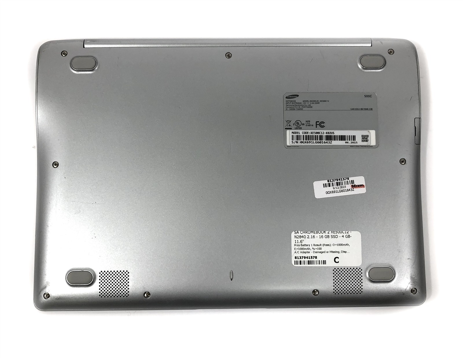 Samsung Chromebook 2 Laptop Celeron N2840 16GB SSD 4GB RAM – Chrome OS