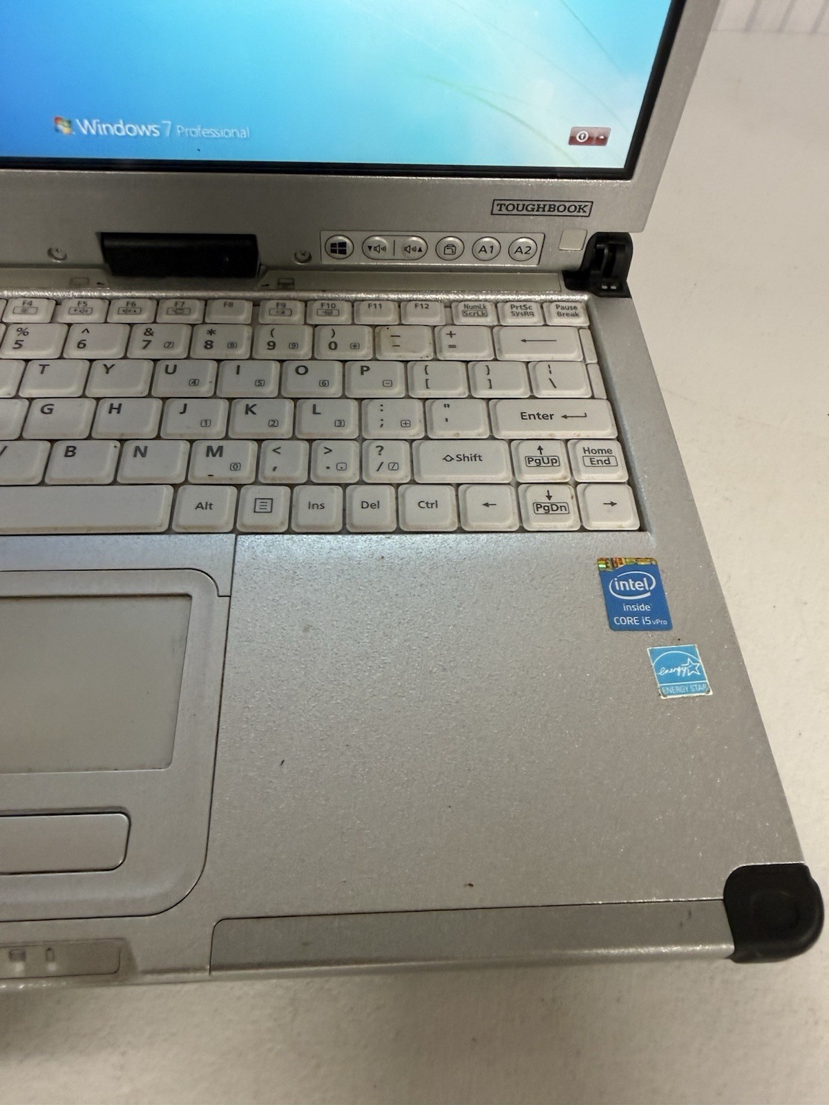 Panasonic Toughbook CF-C2 12.5” Touch Laptop i5 Windows 7 Pro No Password