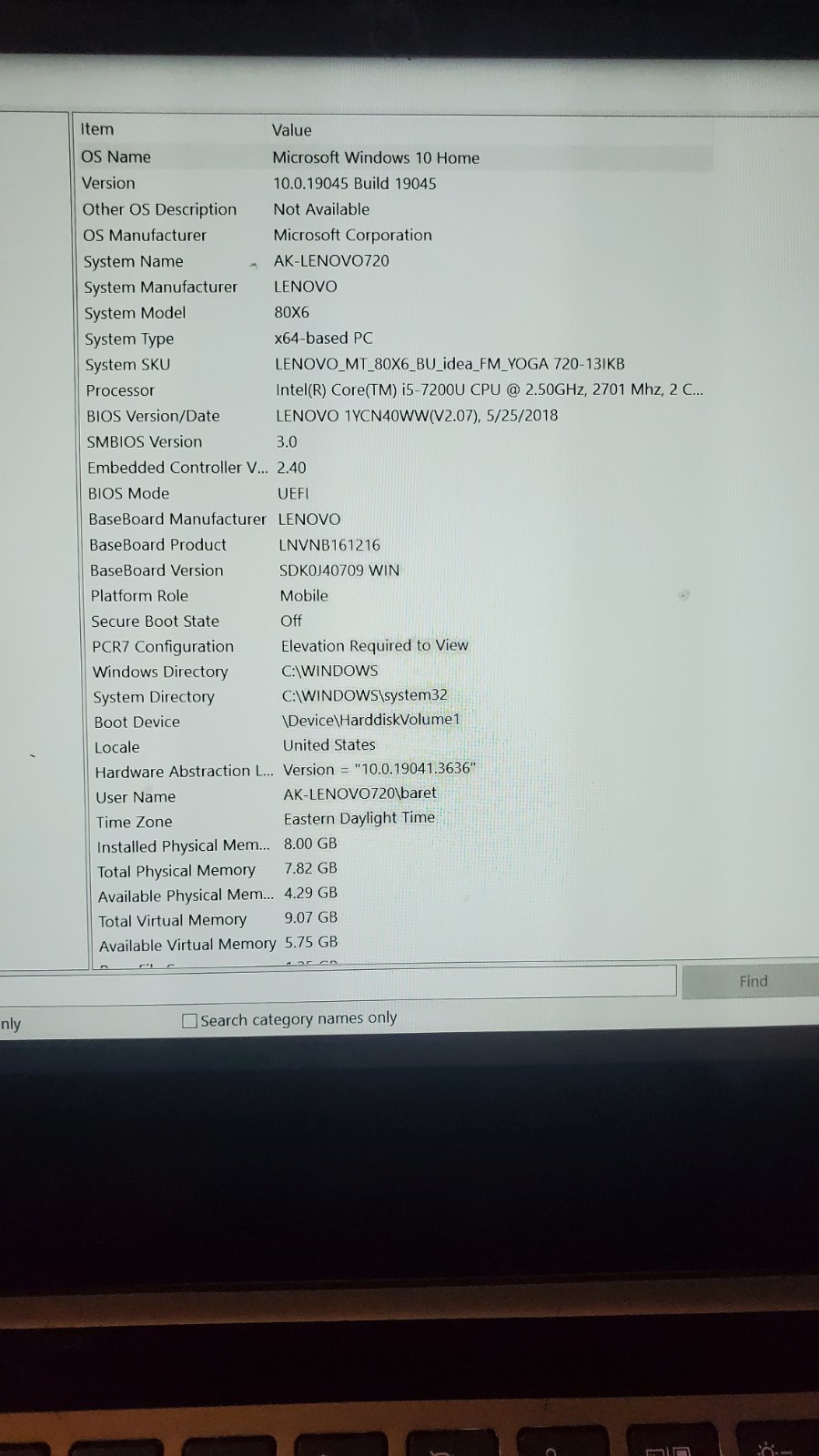13″ WINDOWS CONVERTIBLE LAPTOP-TABLET, LENOVO YOGA, i5, 8GB RAM, 256 GB SSD