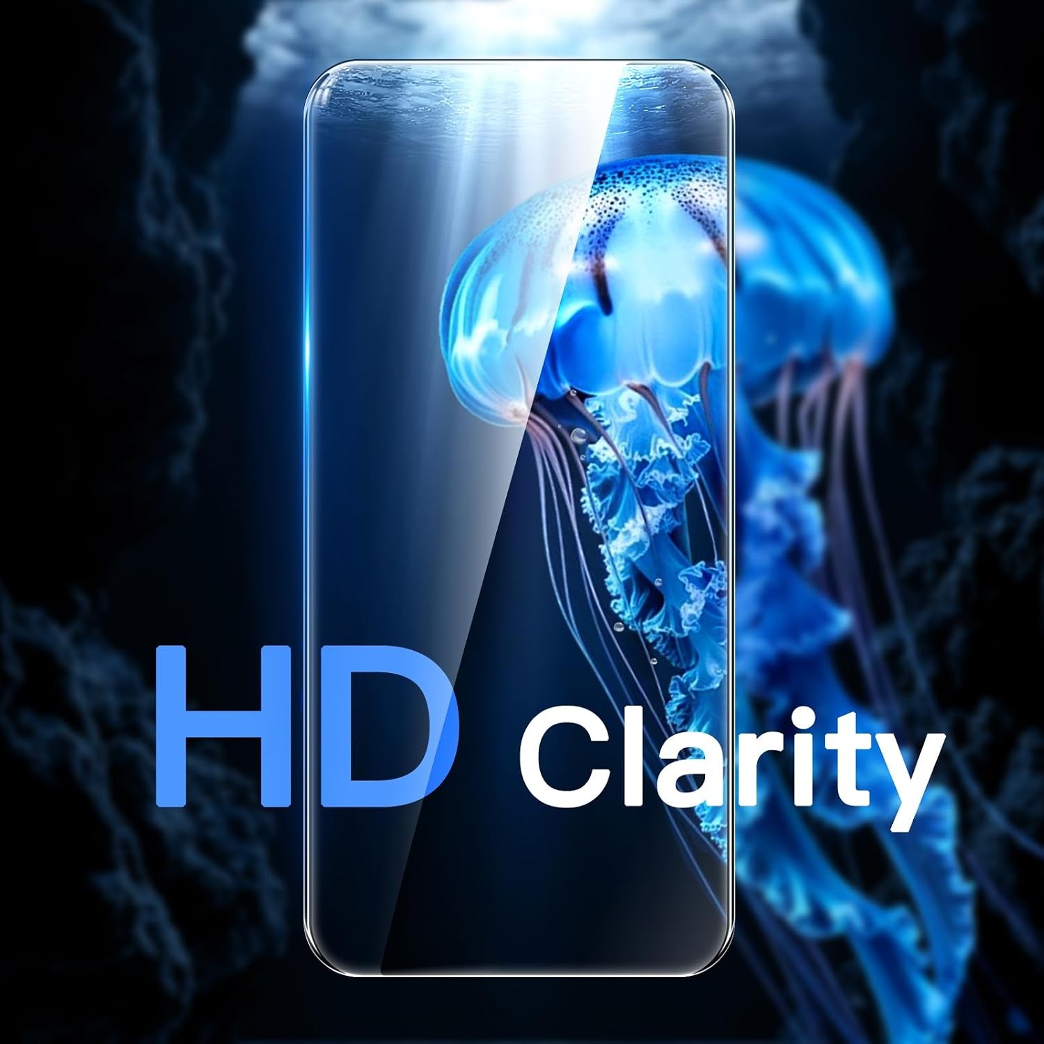 Screen Protector for iPhone 16 Pro 6.3-Inch, 9H Tempered Glass Film, HD-Clear
