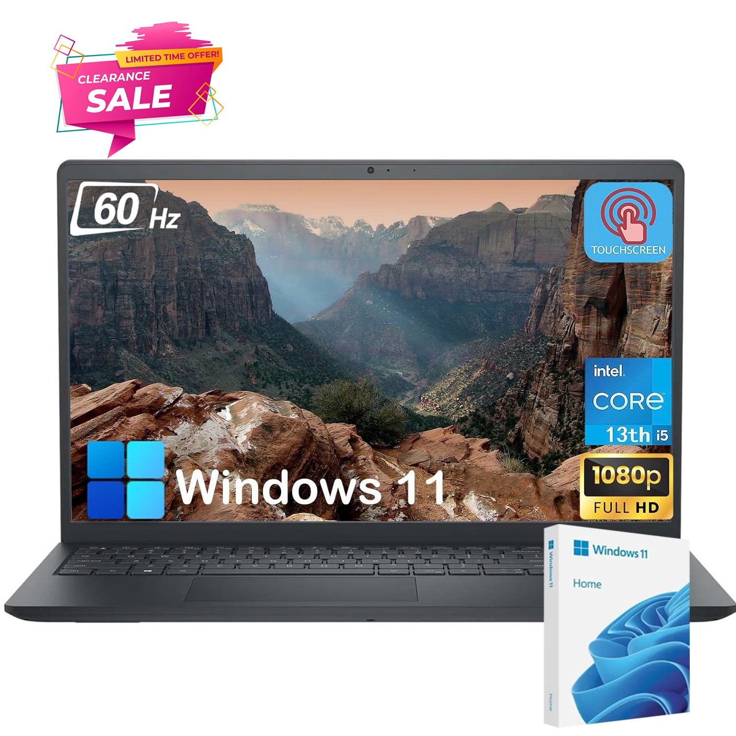 📍Dell Inspiron 15.6″ FHD Touch Laptop Intel Core i5-1334U UpTo 64GB RAM 2TB SSD