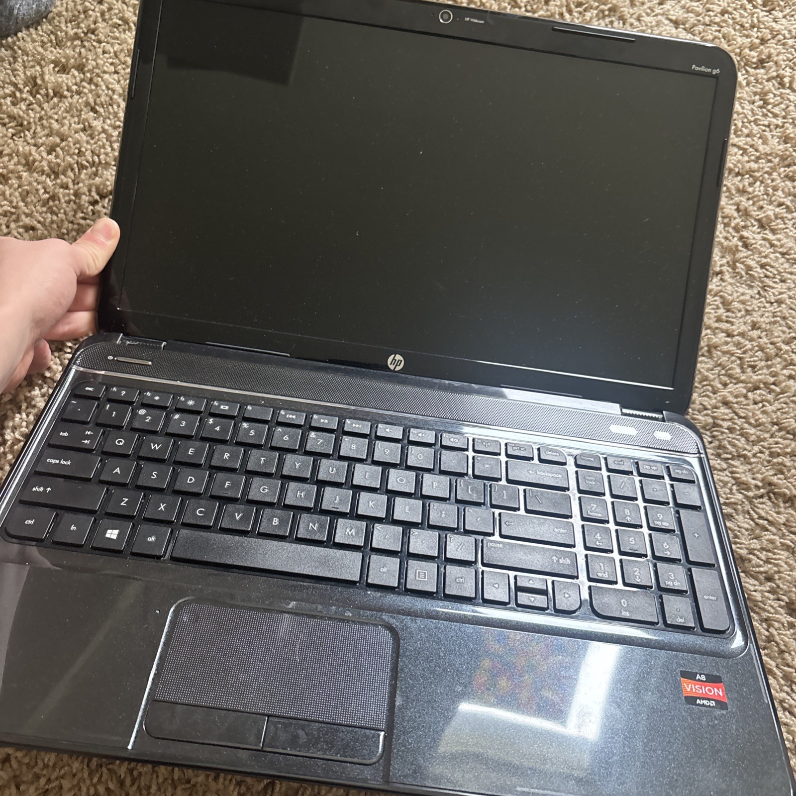 HP Pavilion G6-2217CL 15.6″ Laptop AMD A8-4500M@1.90GHz 750GB HDD 6GB RAM