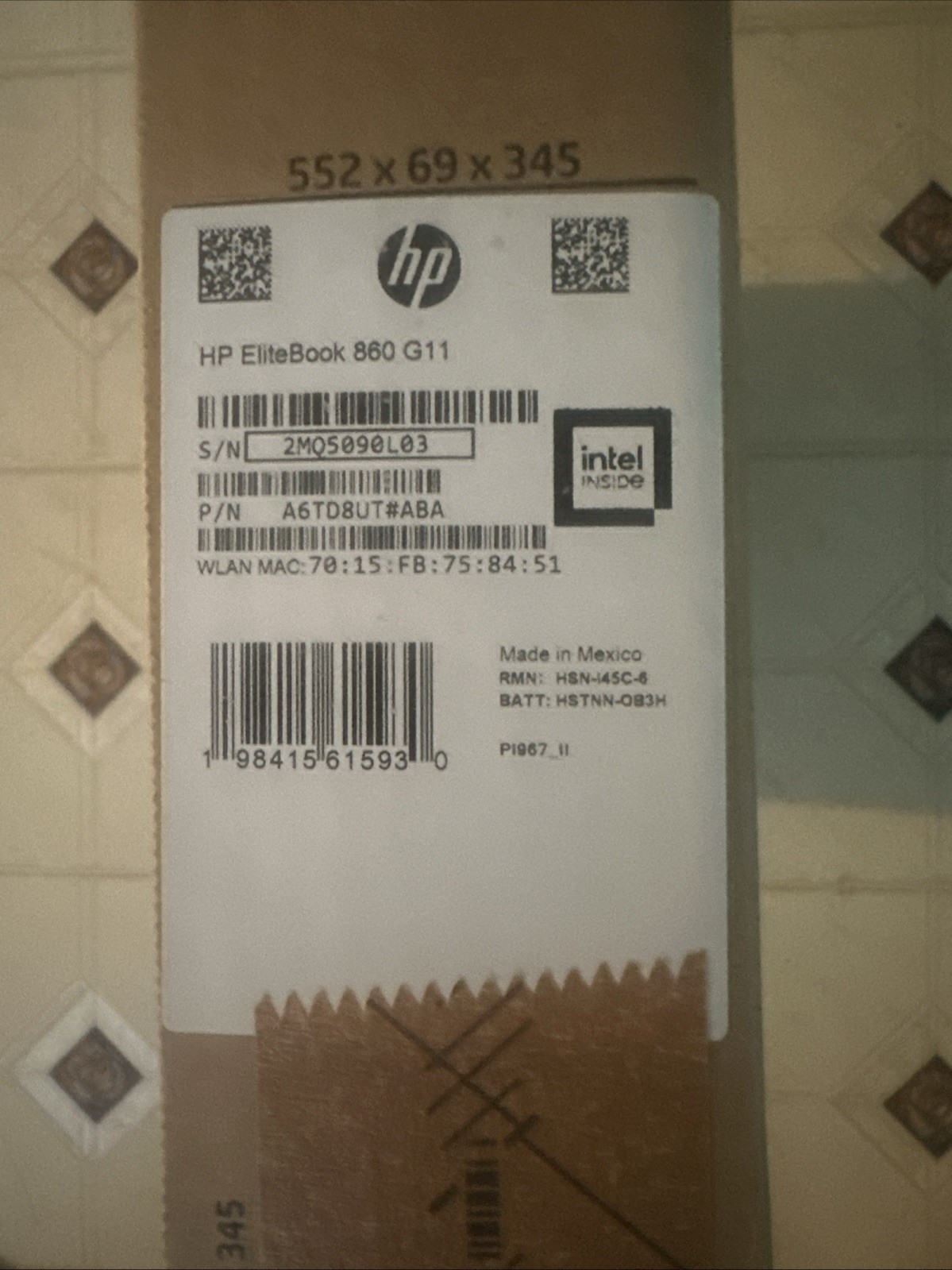 HP EliteBook 860 G11 Notebook (A6TD8UT) 16″ WUXGA, 512GB SSD, 16GB