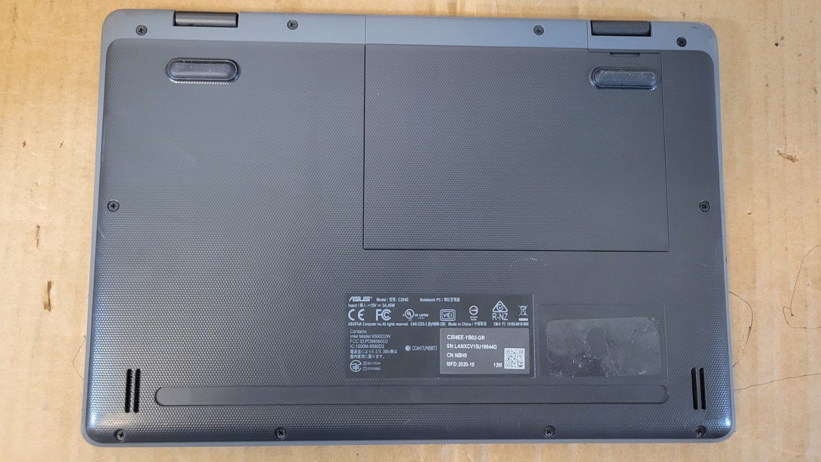 Lot of 5 ASUS Chromebook C204EE 11.6″ Intel N4000 4GB RAM 32GB eMMC — 5 Units