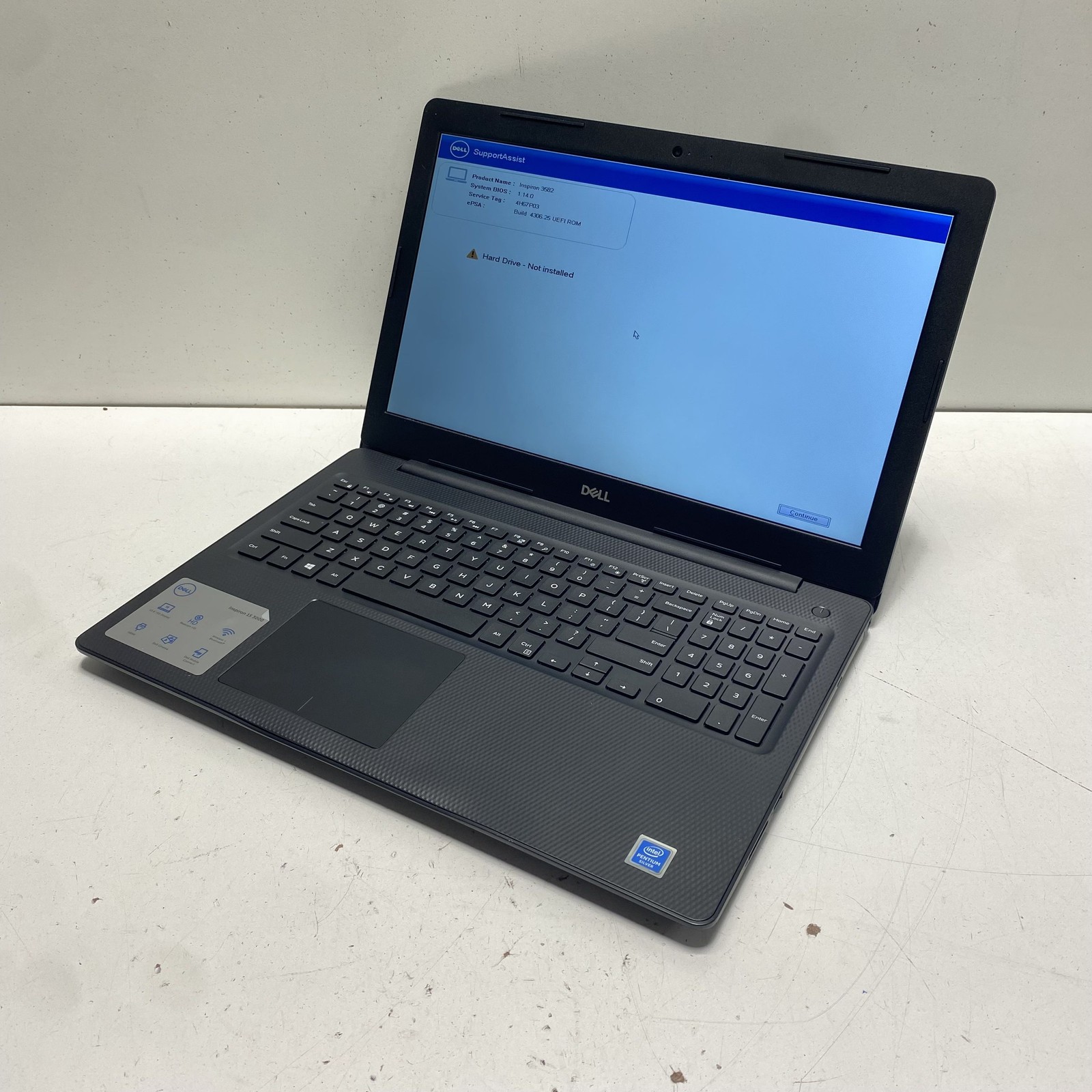 Dell Inspiron 15 3582 15.6″ Laptop Intel Pentium Silver No HDD Powers On Tested