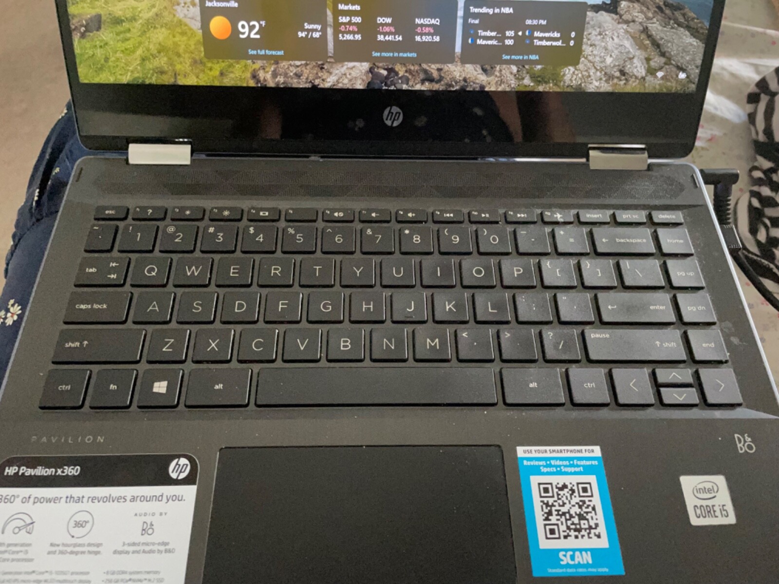 HP Pavilion x360 14″ (512GB SSD, Intel Core i5 12th Gen., 4.40GHz, 8GB)…