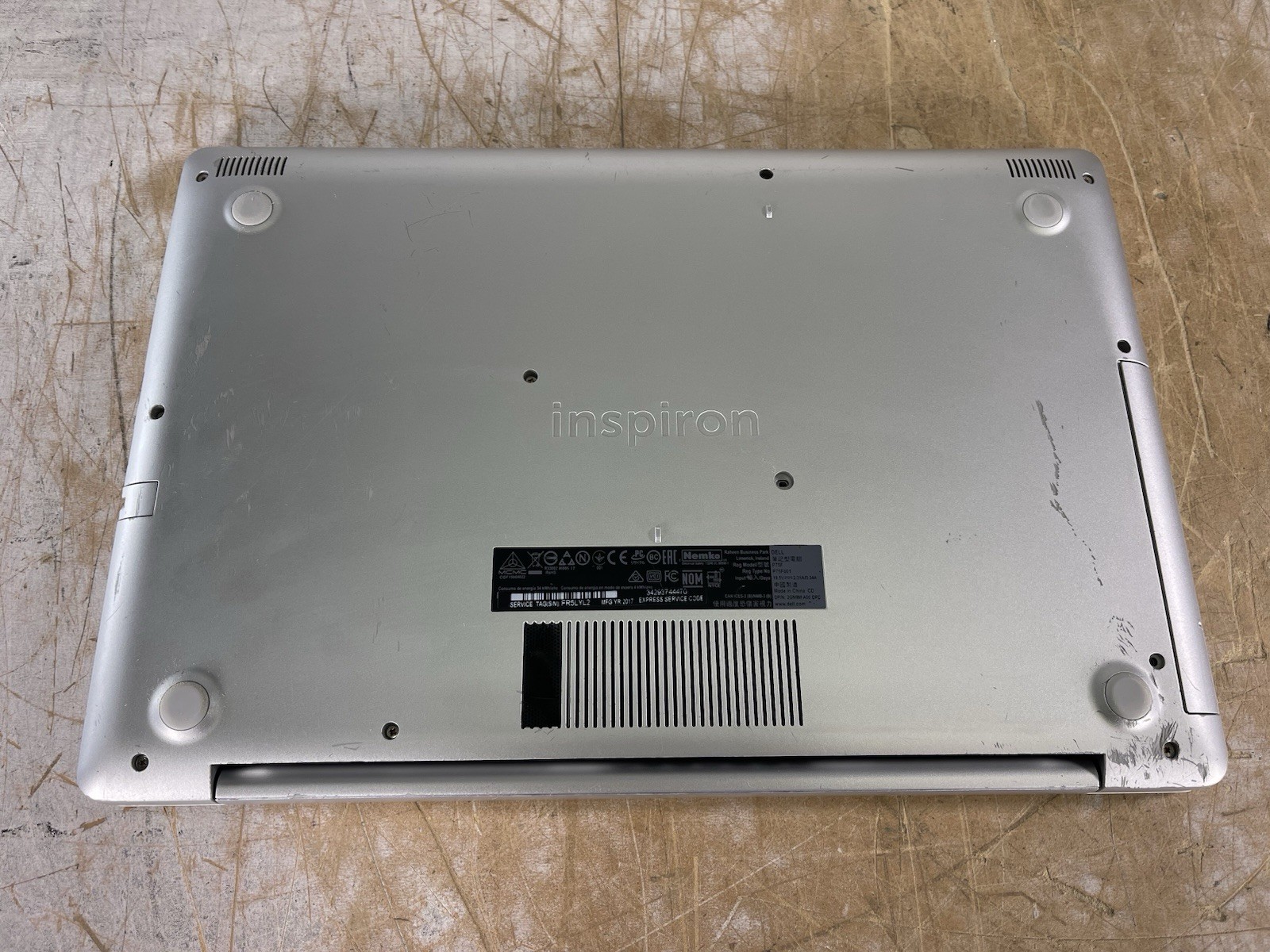 DELL INSPIRON 5570 i5-8250U @ 1.60GHz, 8GB RAM, NO HDD/OS