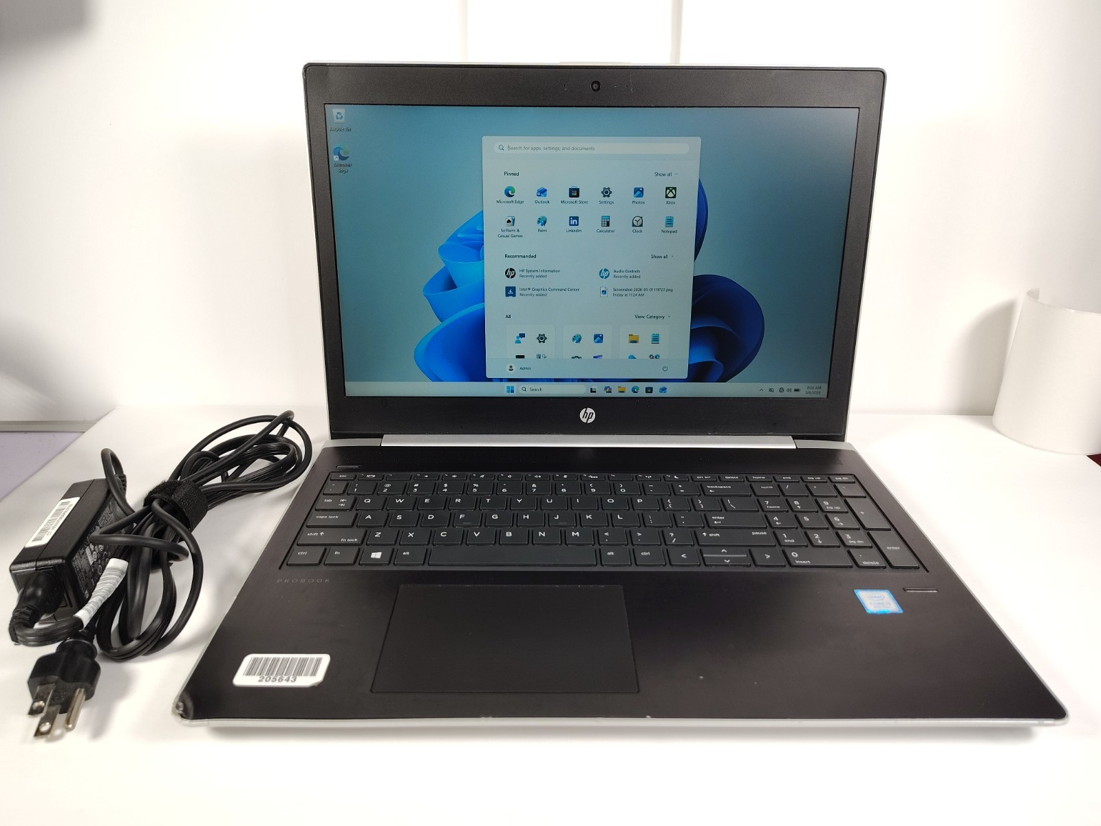 HP ProBook 450 G5 Laptop✅ i5-8250U 1.60GHz ✅8GB RAM ✅256GB SSD✅ WIndows 11 Pro