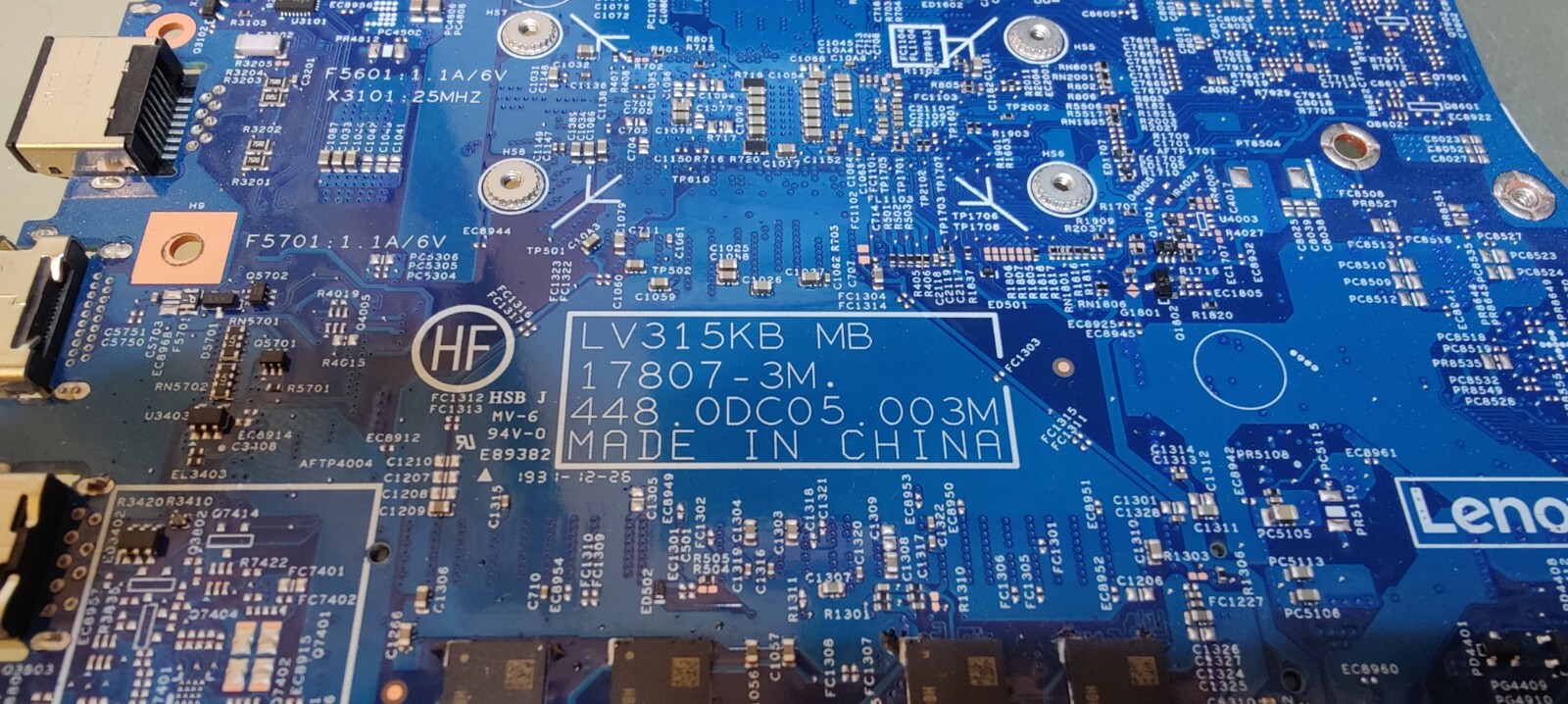 LENOVO V130-15 MOTHERBOARD 448.0DC05.003M INTEL 4417U INTEL HD 610 4GB RAM