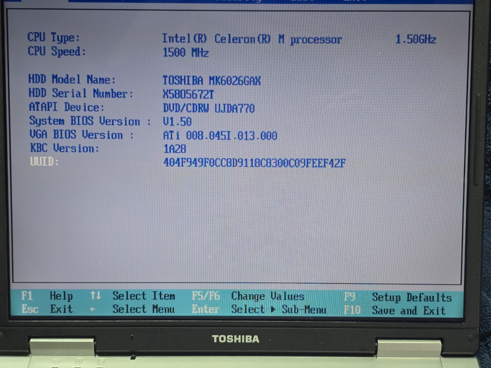 Toshiba Satelite L25-S119 PSL2XU-OOJOOD Intel Laptop Computer w/ Handheld Mouse