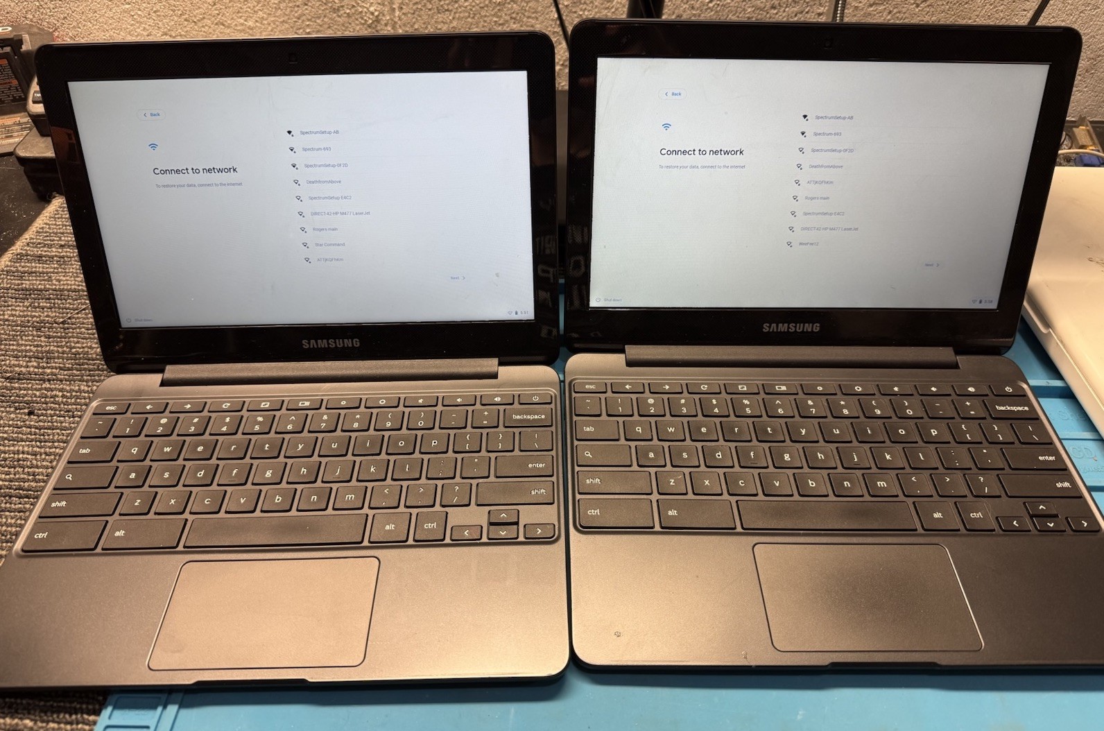 Lot of 2 Samsung Chromebook 3 XE500C13 XE501C13 11.6″/N3050 N3060/2GB/16GB eMMC