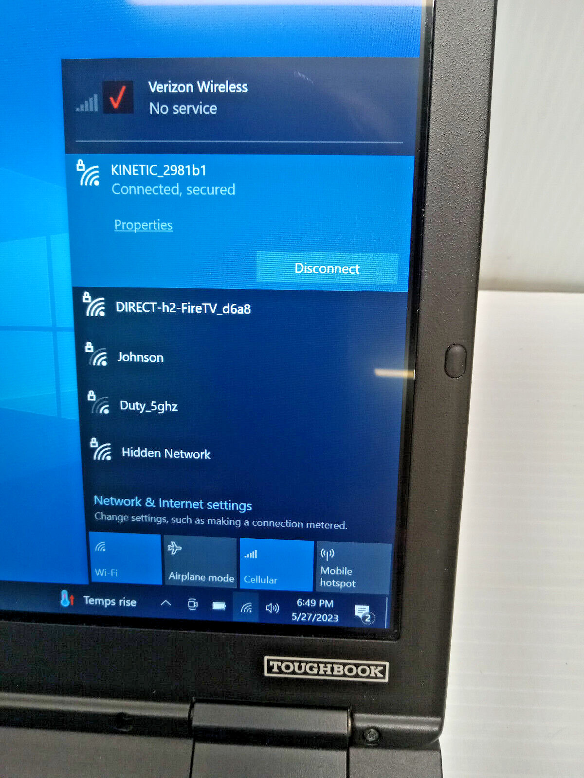 PANASONIC TOUGHBOOK TOUCH CF-54 MK3 i5-7300 GPS NEW 1TB SSD, WEBCAM 4G LTE, DVD