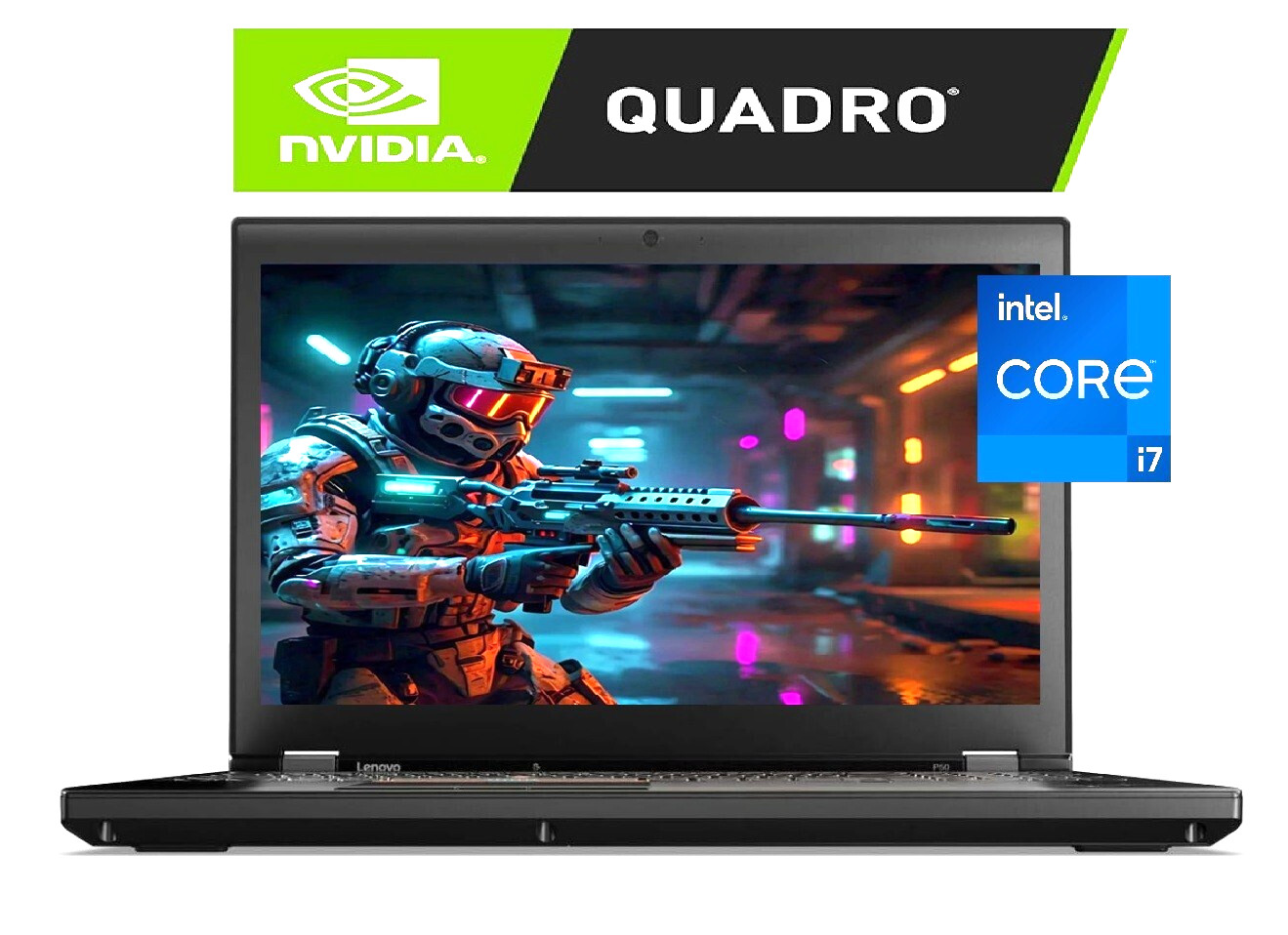 FHD 15.6″ Lenovo Gaming Laptop: Intel i7! 16GB RAM~512GB SSD! Nvidia Quadro!
