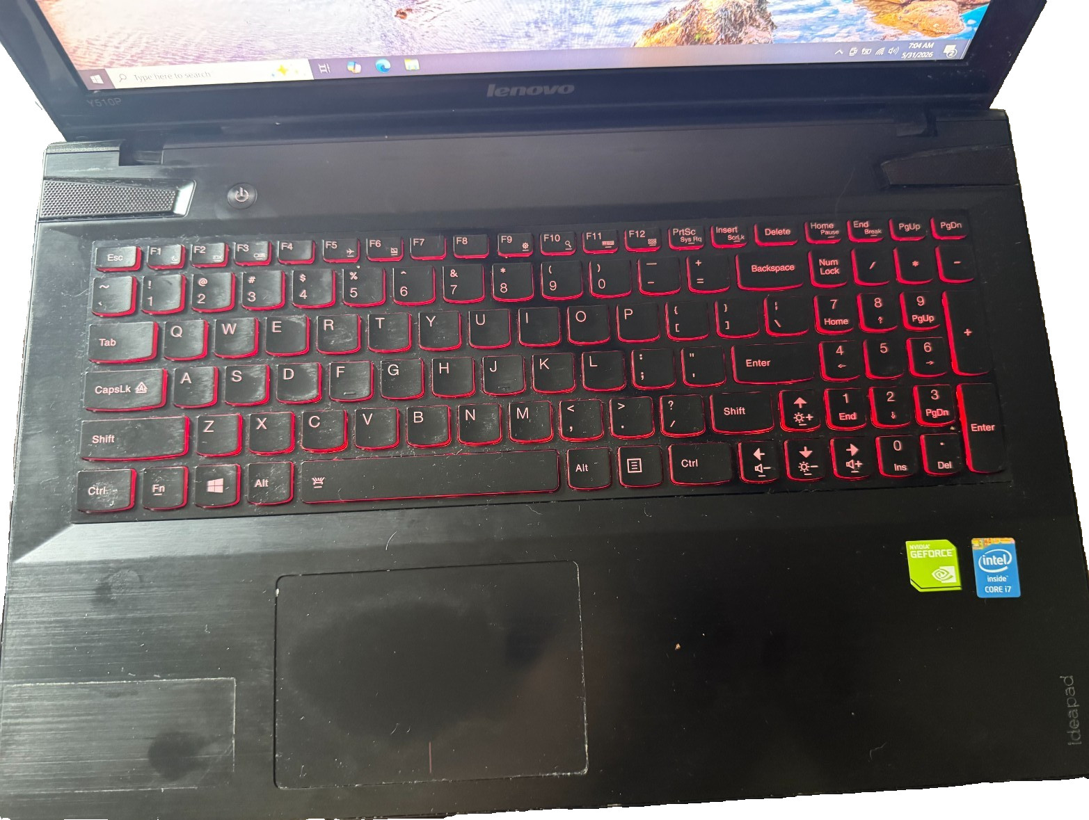 Lenovo Ideapad Y510p 15.6″ Laptop 256Gb SSD 16Gb RAM Nvidia Graphics