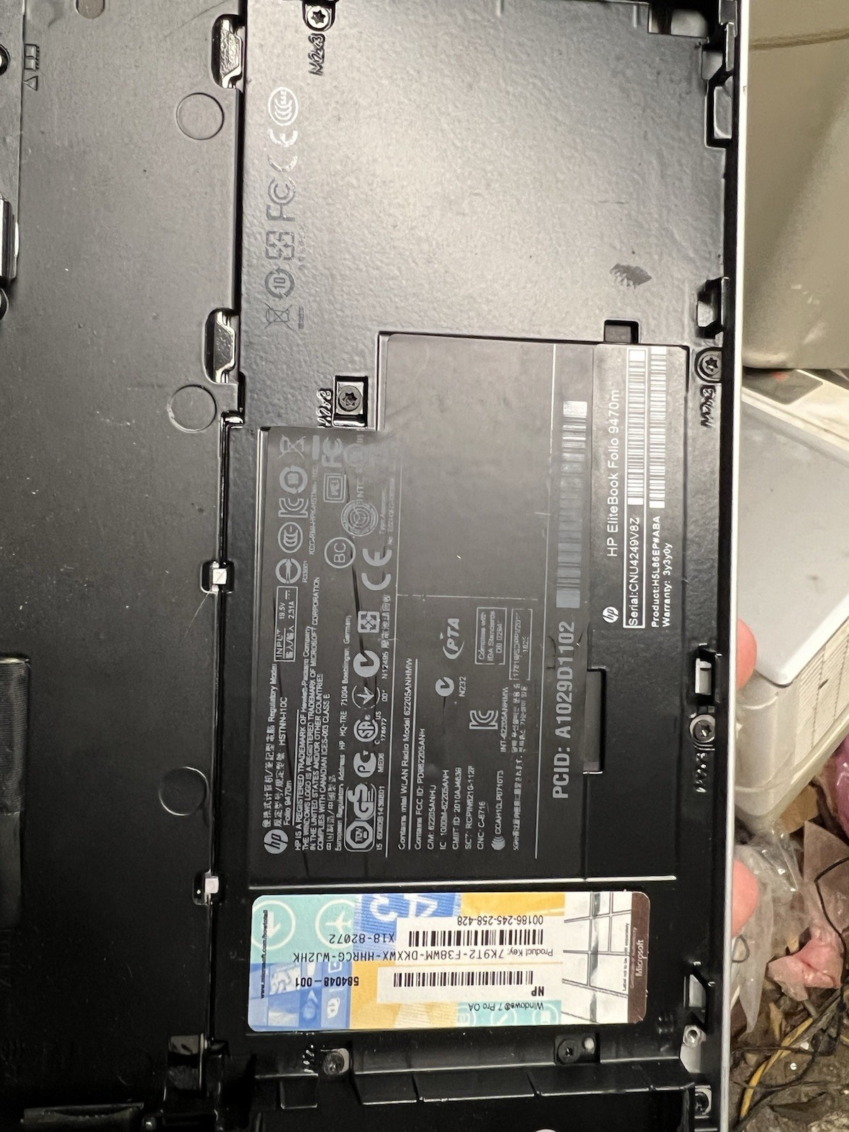 HP EliteBook Folio 9470m Laptop NO Ram/ NO HD/ NO OS NO BATTERY UNTESTED