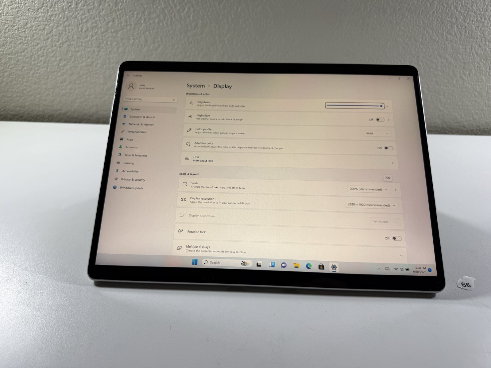 Microsoft Surface Pro 8 (1982) i5-1145G7 – 16GB RAM – 256GB 120Hz – Win 11 Pro