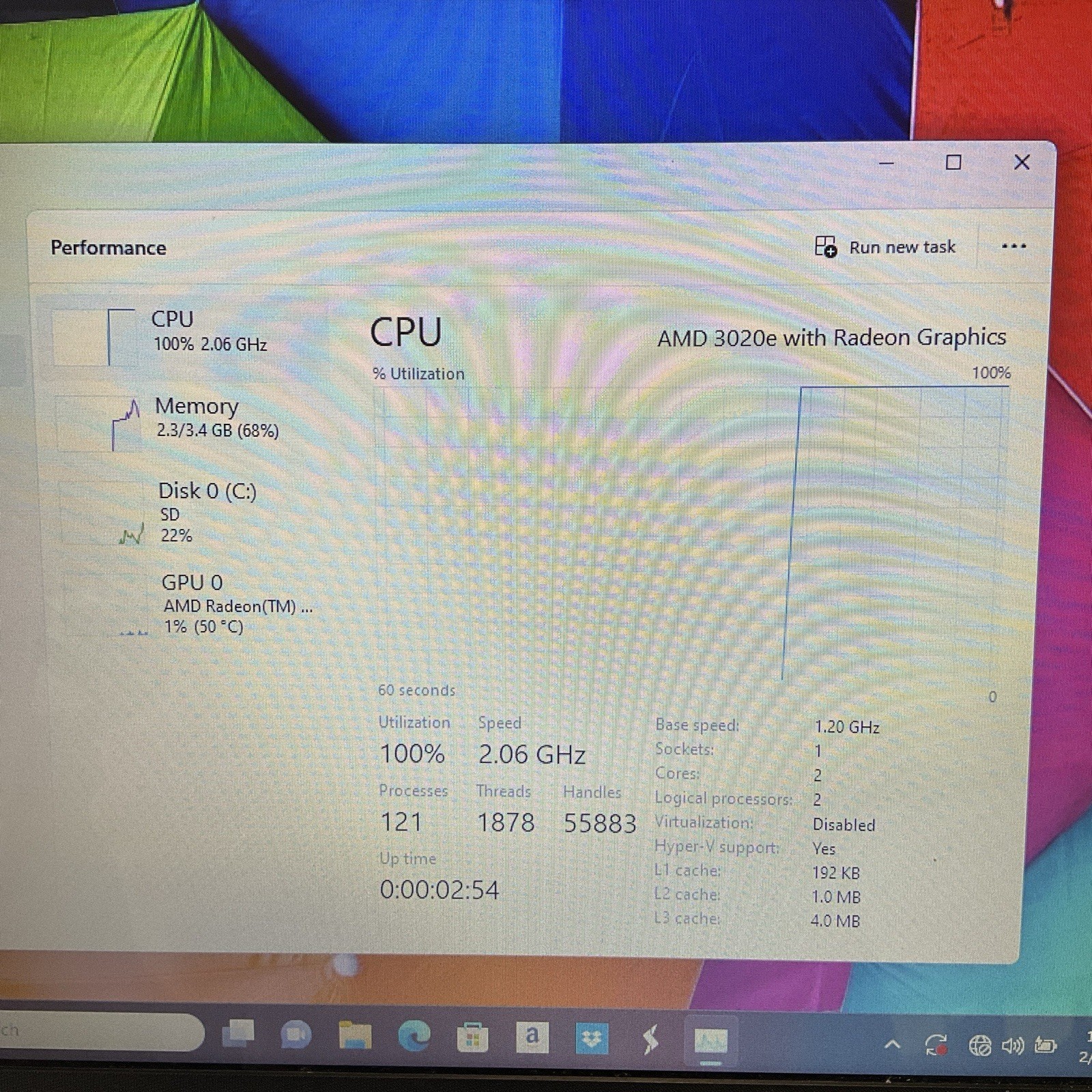 HP 14-fq0020nr 14″ Laptop 4GB RAM 64GB eMMC AMD 3020e Radeon @ 1.20GHz