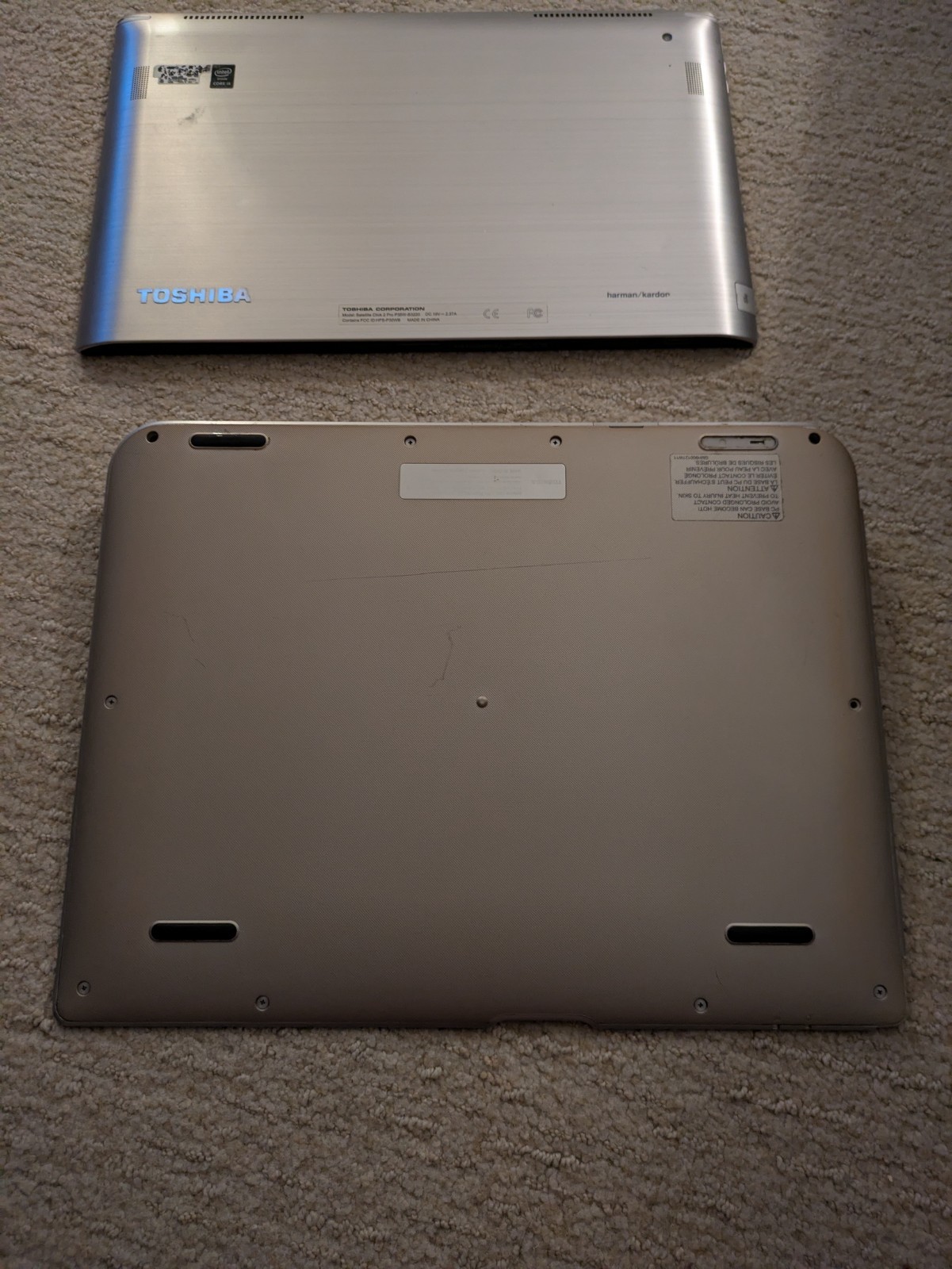 Toshiba Satellite Click 2 Pro P35W-B3220 Intel Core i5-4210u Laptop Tablet