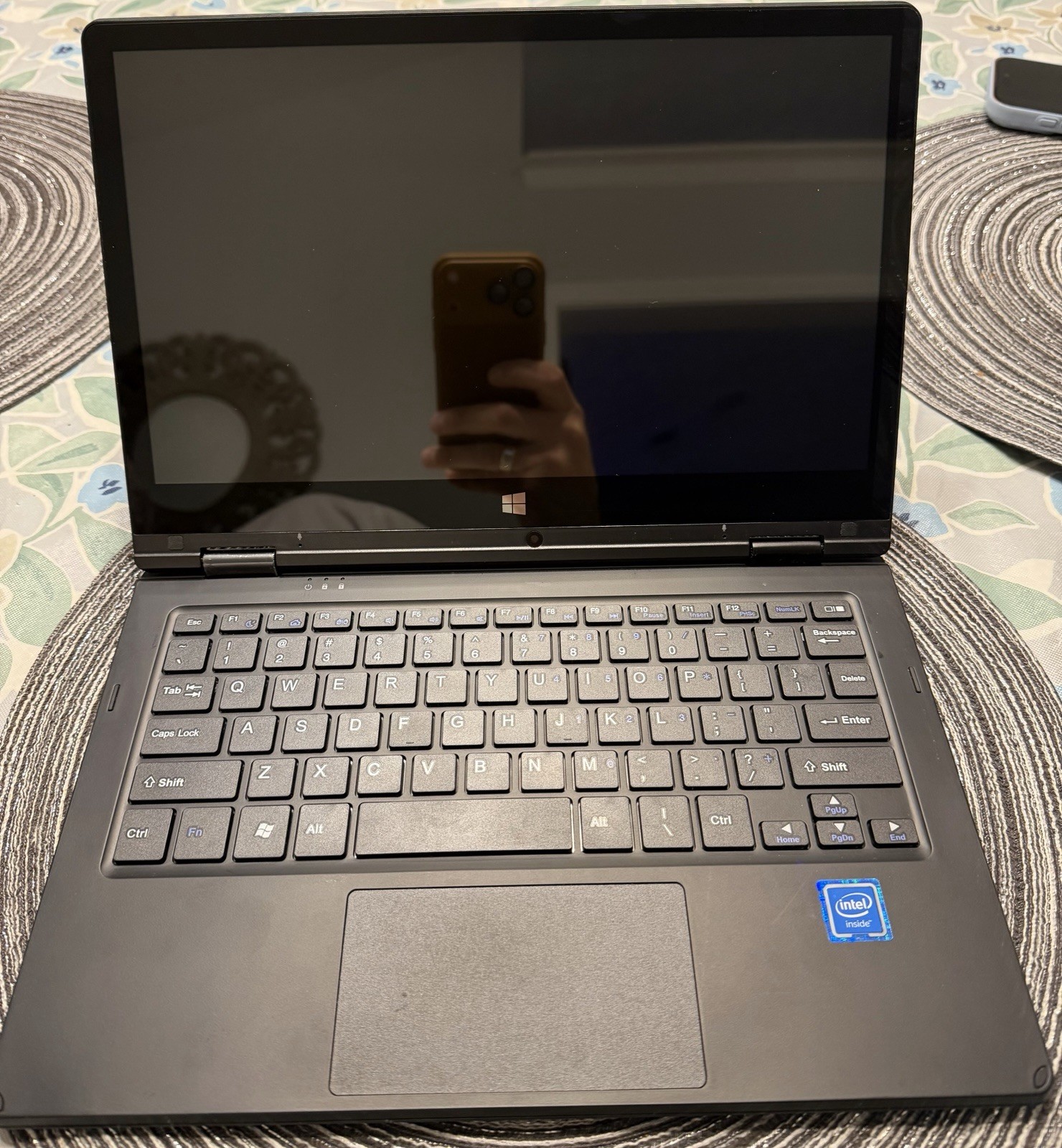 Ematic 11.6” Laptop Touchscreen Windows10 Intel Atom EWT118CB NS 64GB Used