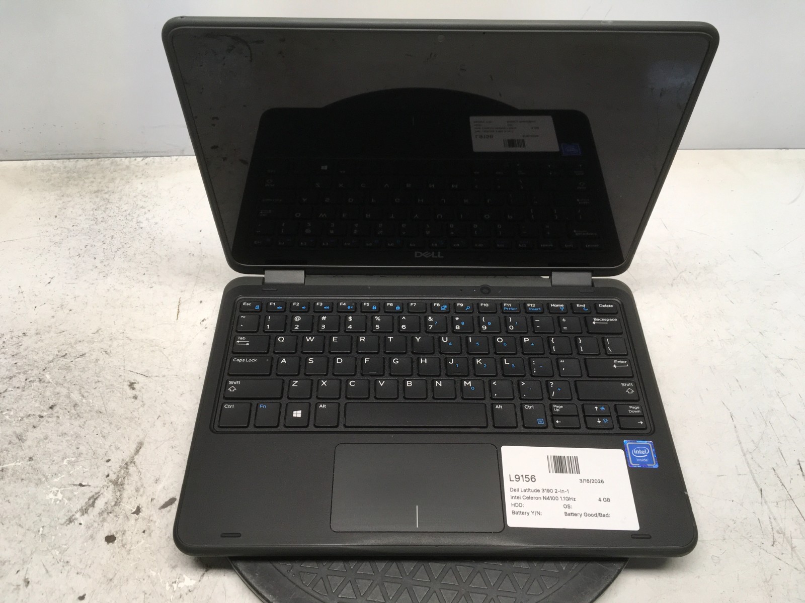 Dell Latitude 3190 2-In-1 Intel Celeron N4100 1.1GHz 4 GB NO HDD