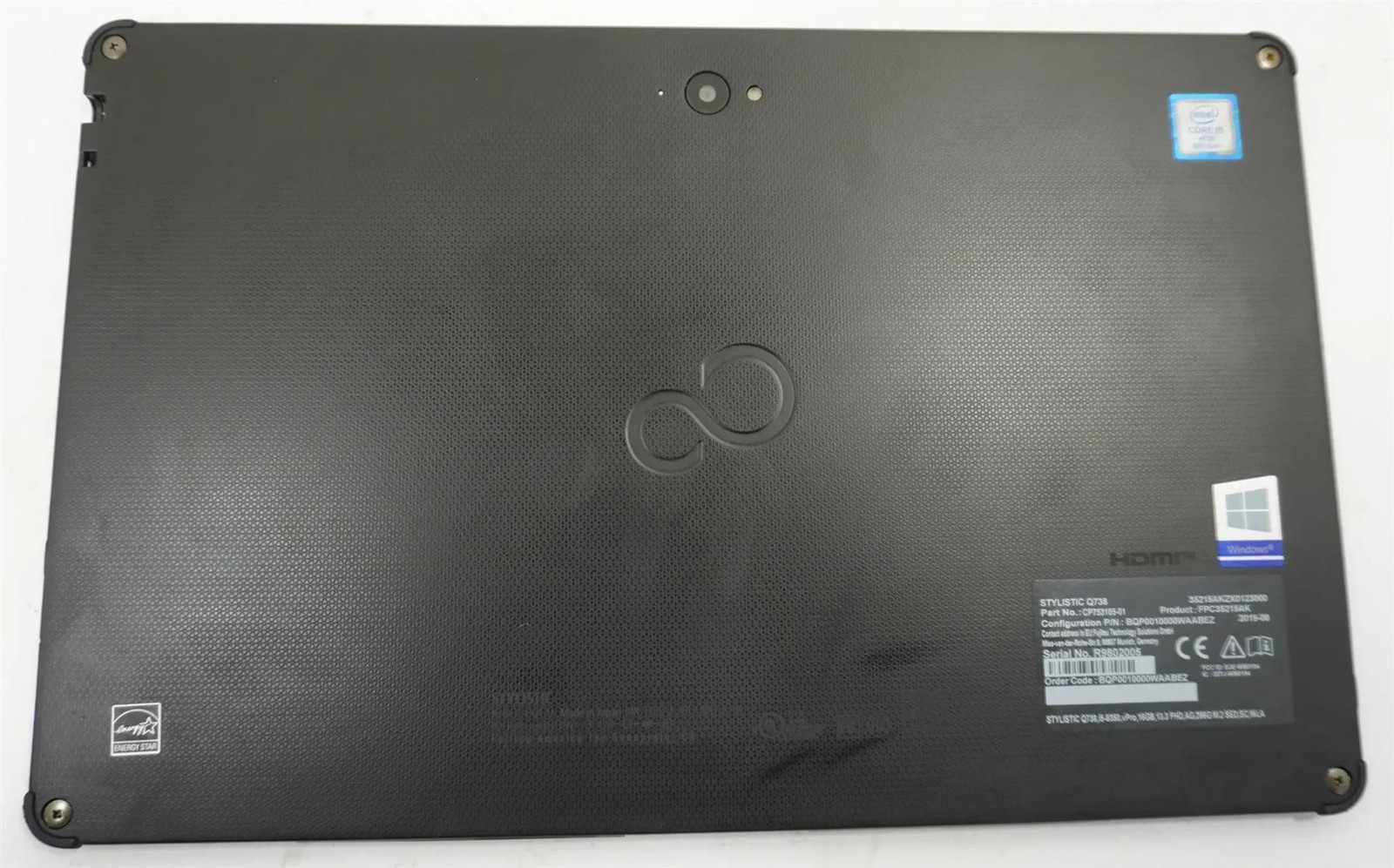 Fujitsu Stylistic Q738 Intel Core i5-8350U 1.7GHz 16GB 256GB SSD – Good working