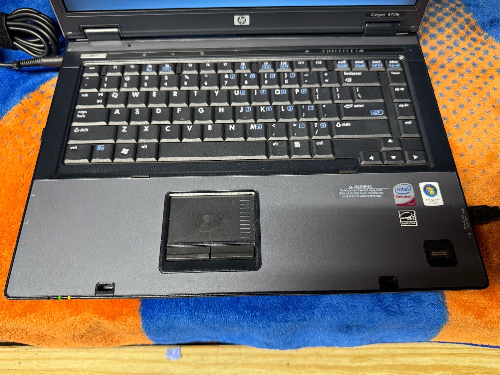 HP 6710b 15.4”, Win10pro, Intel C2D 2.20, 150 GB, 2.5 GB, DVD-RW, Wifi, #003