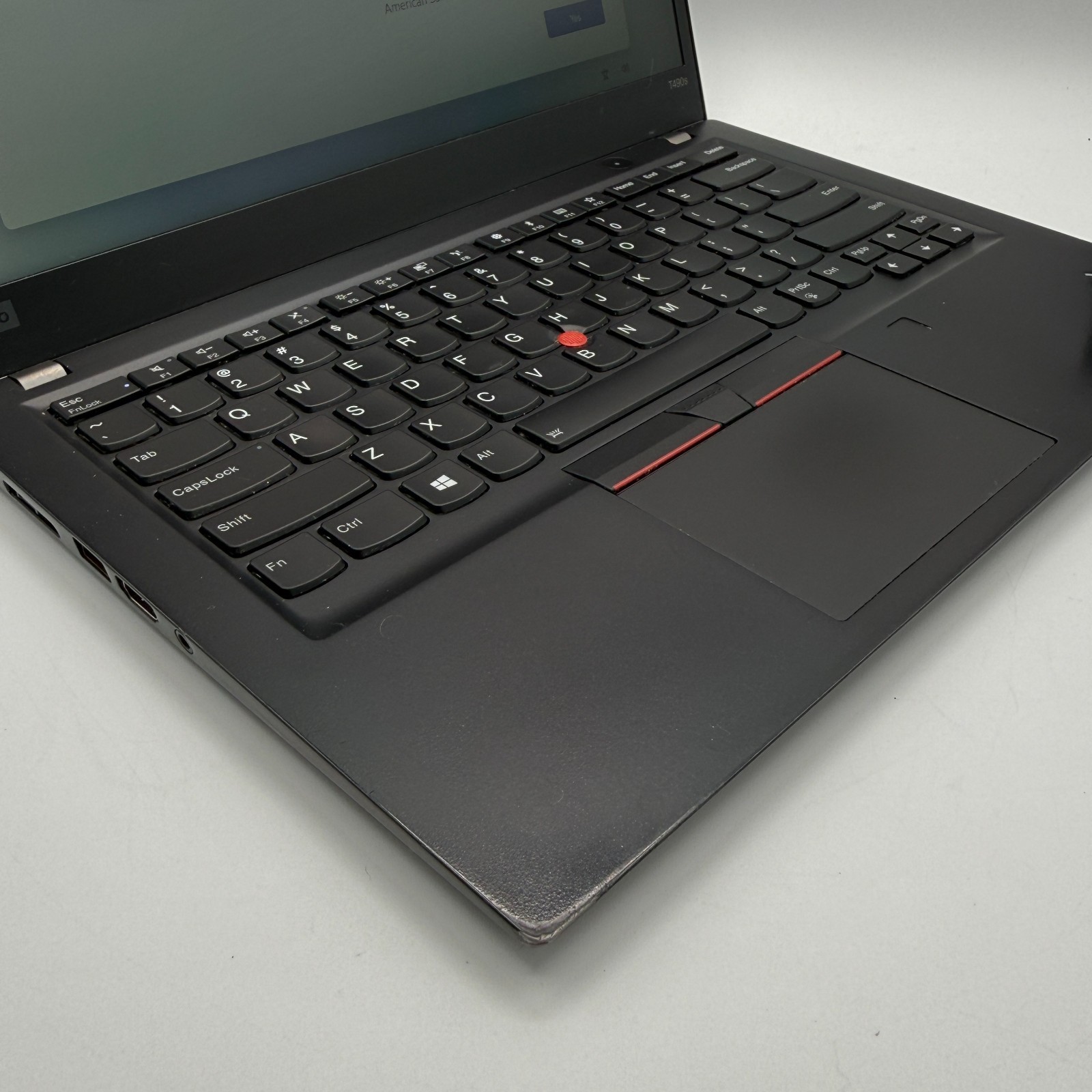 Lenovo ThinkPad T490s 14″ i7-8565U 16GB RAM 256GB SSD Win11 Pro Fingerprin Fair