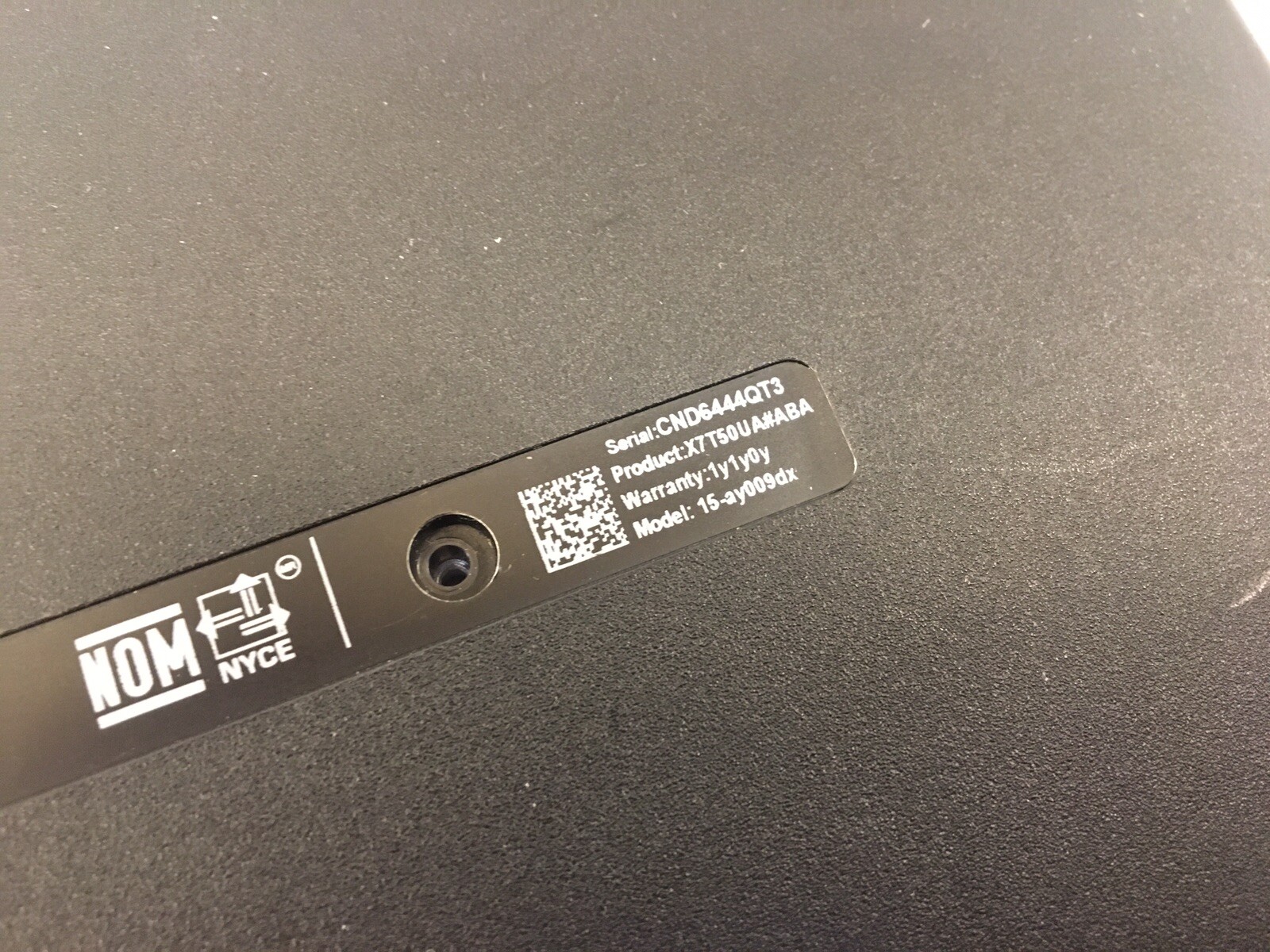 HP 15-AY009DX Intel Core i3-6100U 2.30GHz | 6GB RAM | NO HDD/OS – Boots to Bios