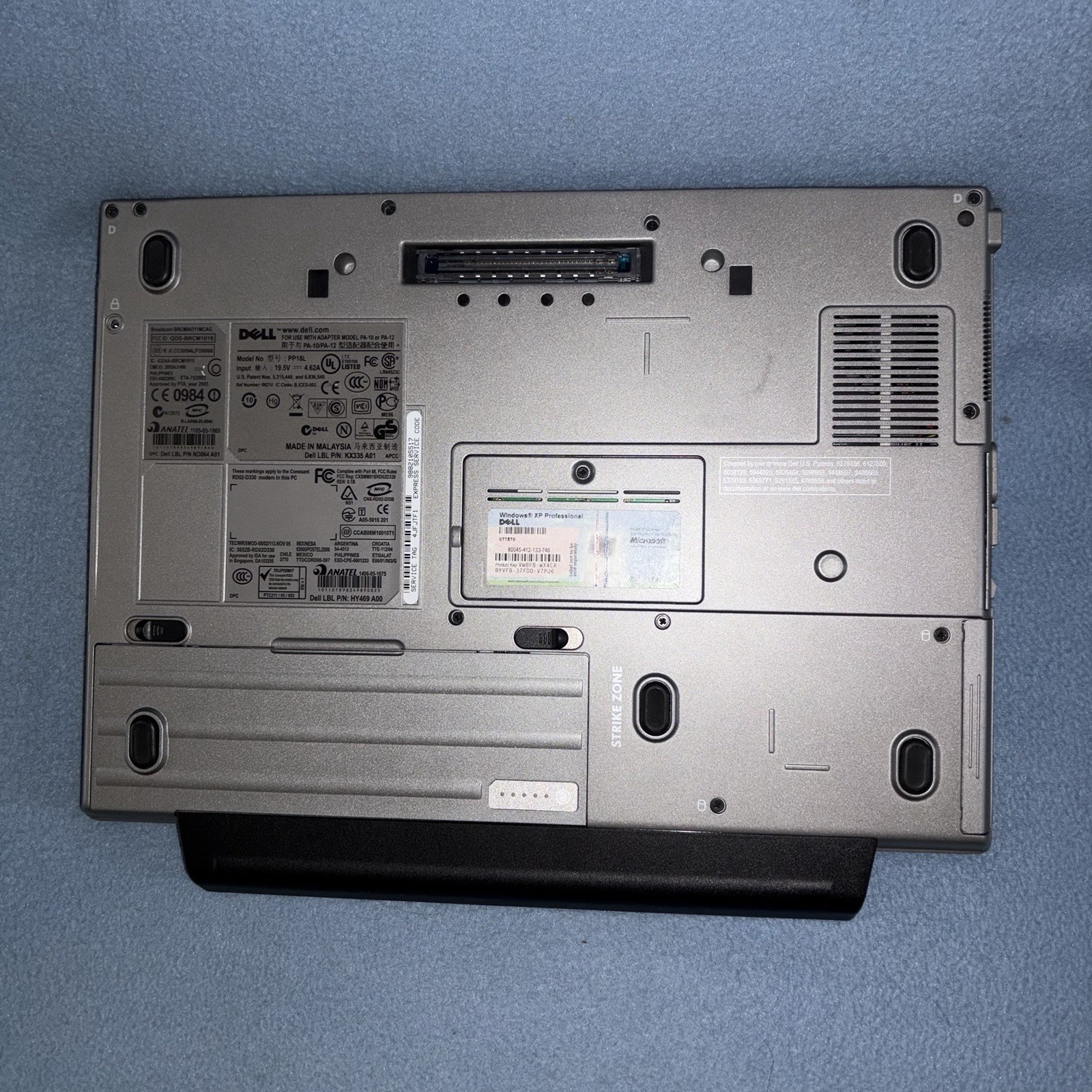 Dell Latitude D630 Laptop Intel Core Windows XP Professional 2005 Untested PP18L