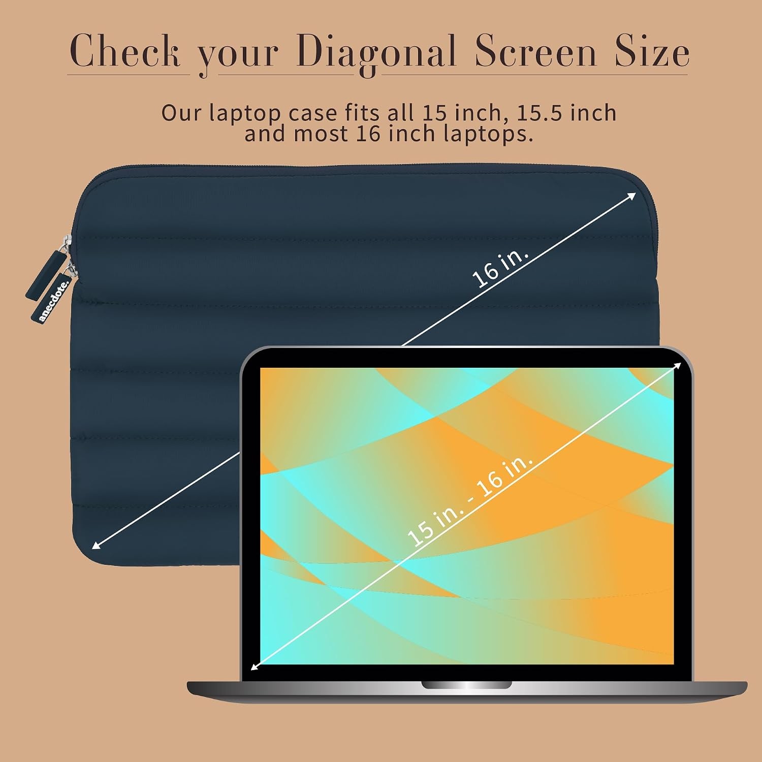 Laptop Case 15-16 Inch – A Perfect Laptop Sleeve for MacBook Air/Pro 15 inch M3