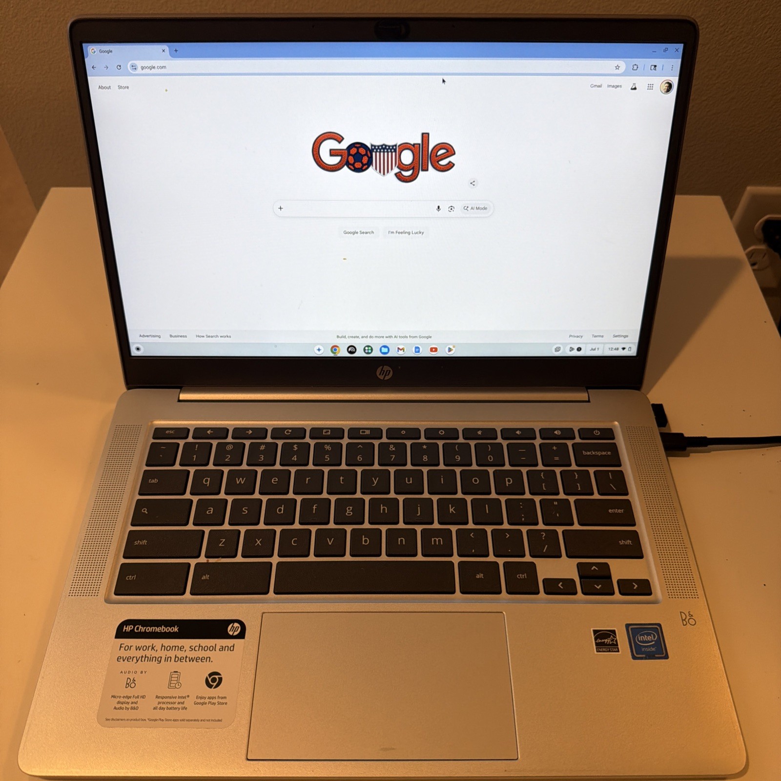 HP Chromebook 14a-na0023cl Intel Celeron N 4GB RAM, 64GB eMMC Very Good Cond.