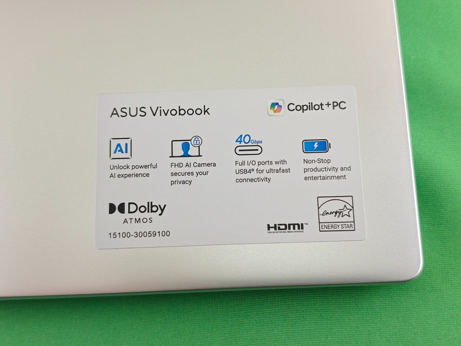 ASUS Vivobook 16 Copilot+ 16″ WUXGA Snapdragon X X126100 16GB 1TB SSD W11H SL