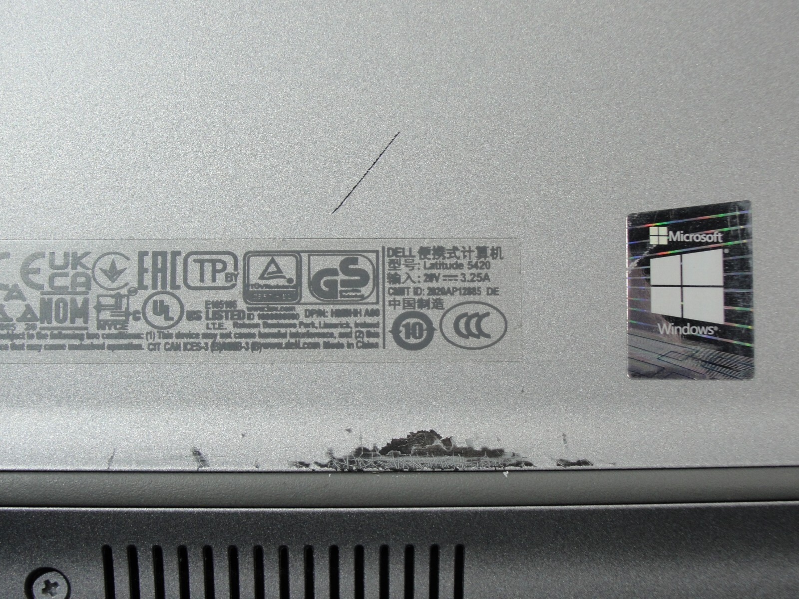 Dell Latitude 5420 14” HD Core i5-1135G7U 3.86GHz 8GB 256GB SSD+Charger Original