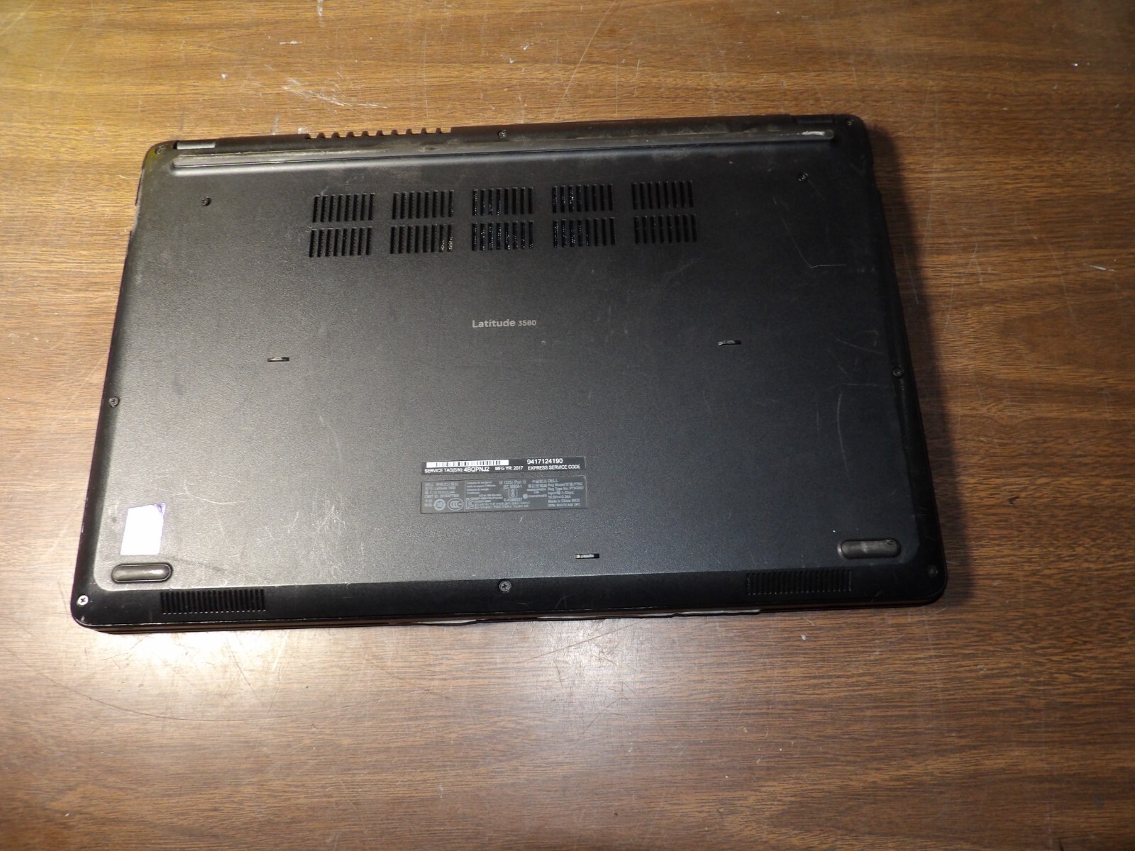 DELL LATITUDE 3580 INTEL CORE I3-7100U 2.40GHZ 8GB RAM **NO HD/ NO CADDIE/ NO OS
