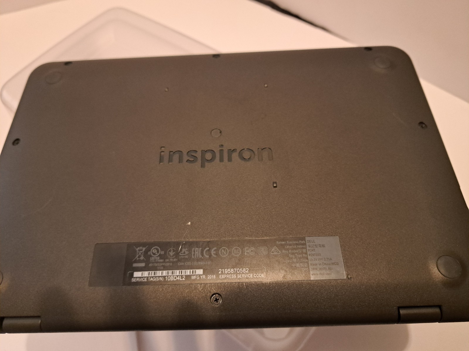 Dell Inspiron P24T, Intel Celeron @ 1.60 GHZ, 30GB HDD, 2GB RAM, Win10