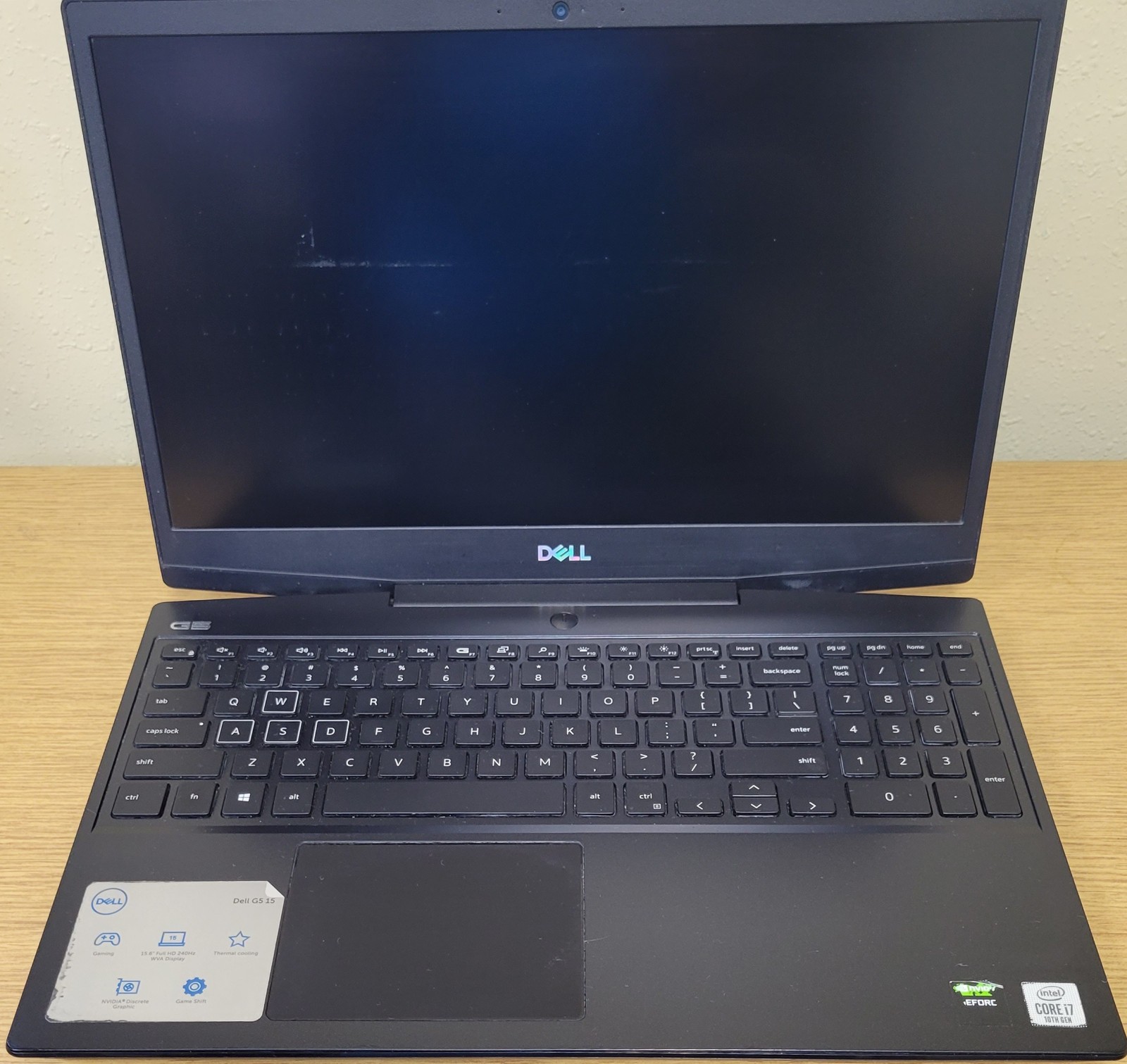 Dell Gaming Laptop G5 15 5500 i7-10750H 2.60GHz 16GB 512GB NVMe Rtx 2060 No OS
