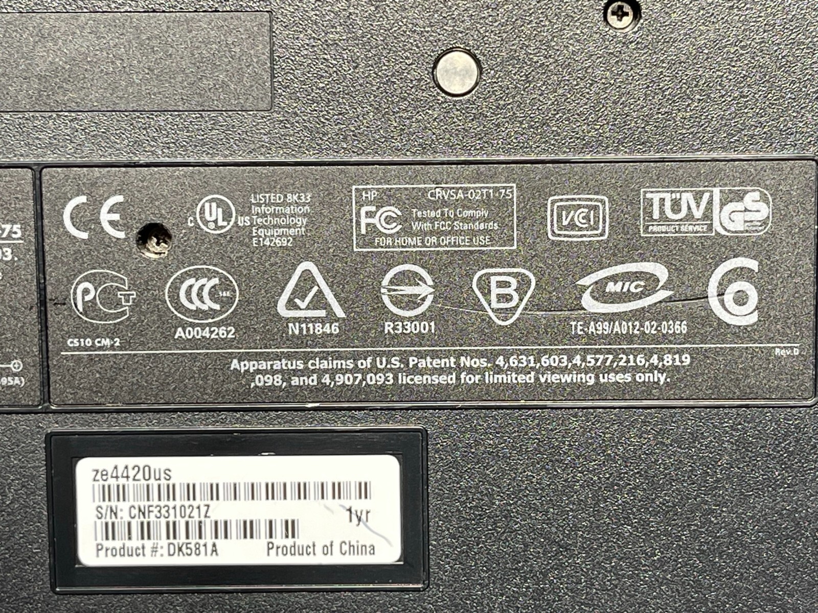 HP Pavilion ze4420us Laptop AMD Athlon XP-M Repair Parts For