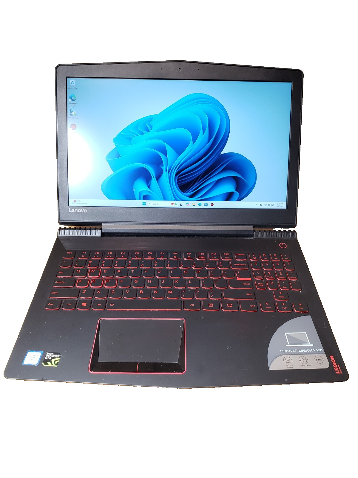 Lenovo Legion Y520 Intel i7-7700HQ 16GB Ram 256GB SSD & 2TB HDD GTX 1050TI Win11