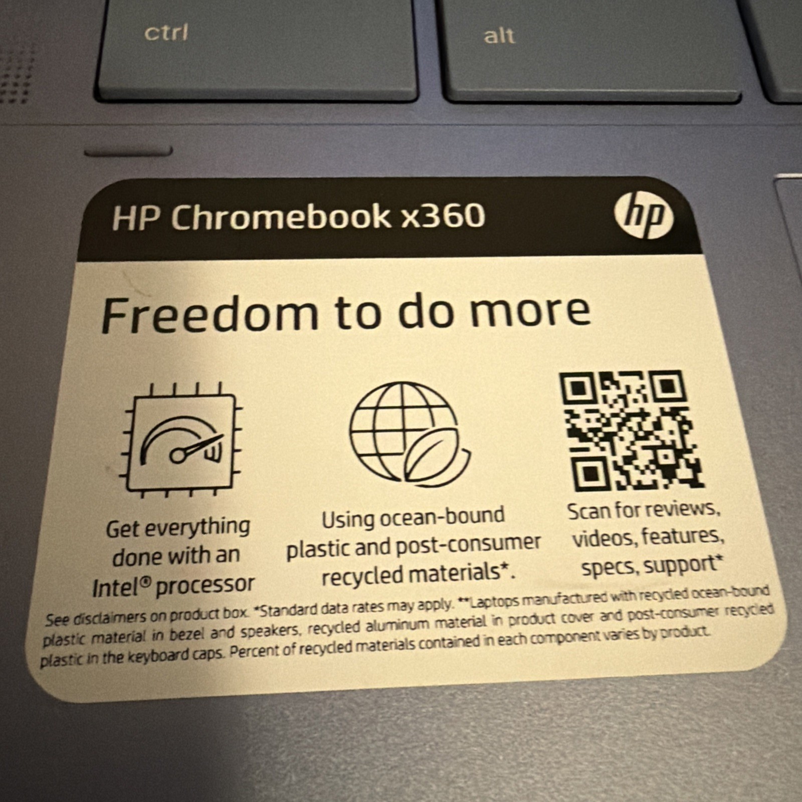 HP Chromebook x360 14b-cd0130wm 14″ Touch Intel N100 4GB 64GB UFS ChromeOS