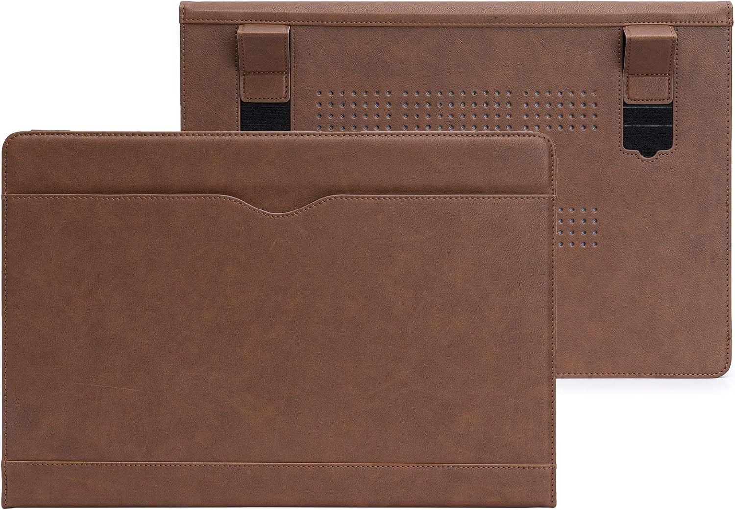 MacBook Pro Leather Case 16 inch 2019 2020 A2141 with Touch ID Laptop Sleeve